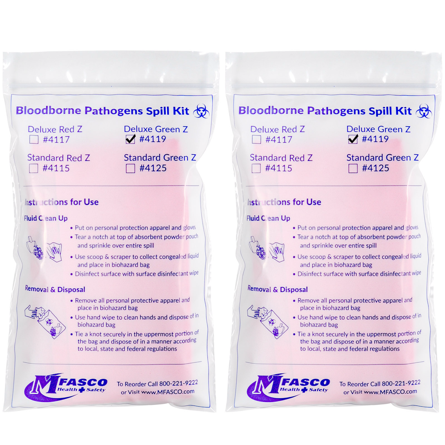 Bloodborne Pathogens Safety Kit Plastic