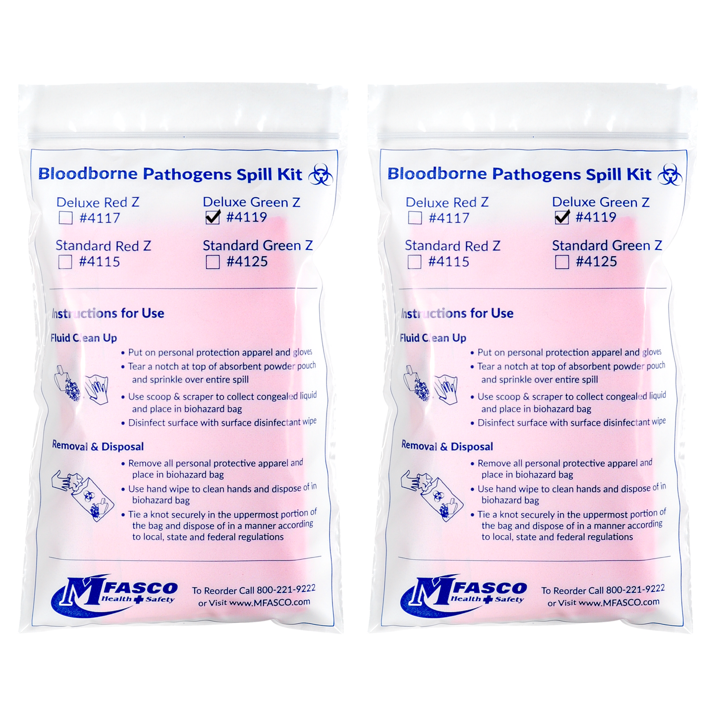 Bloodborne Pathogens Safety Kit Plastic