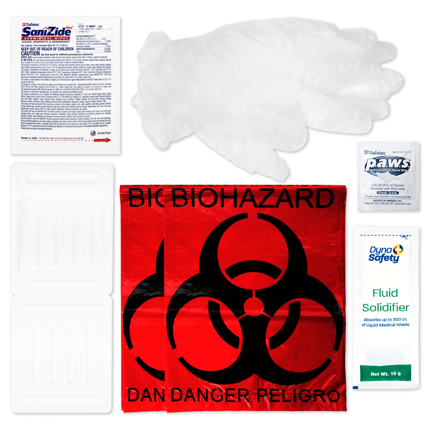 Biohazard Clean Up Kit With Green Z