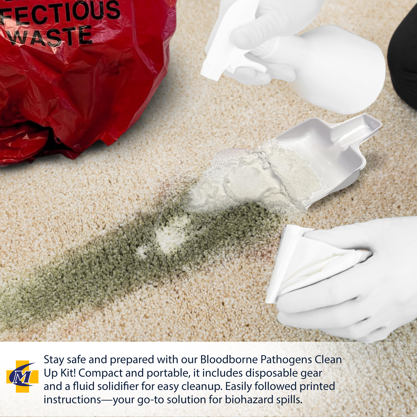 Biohazard Clean Up Kit With Green Z