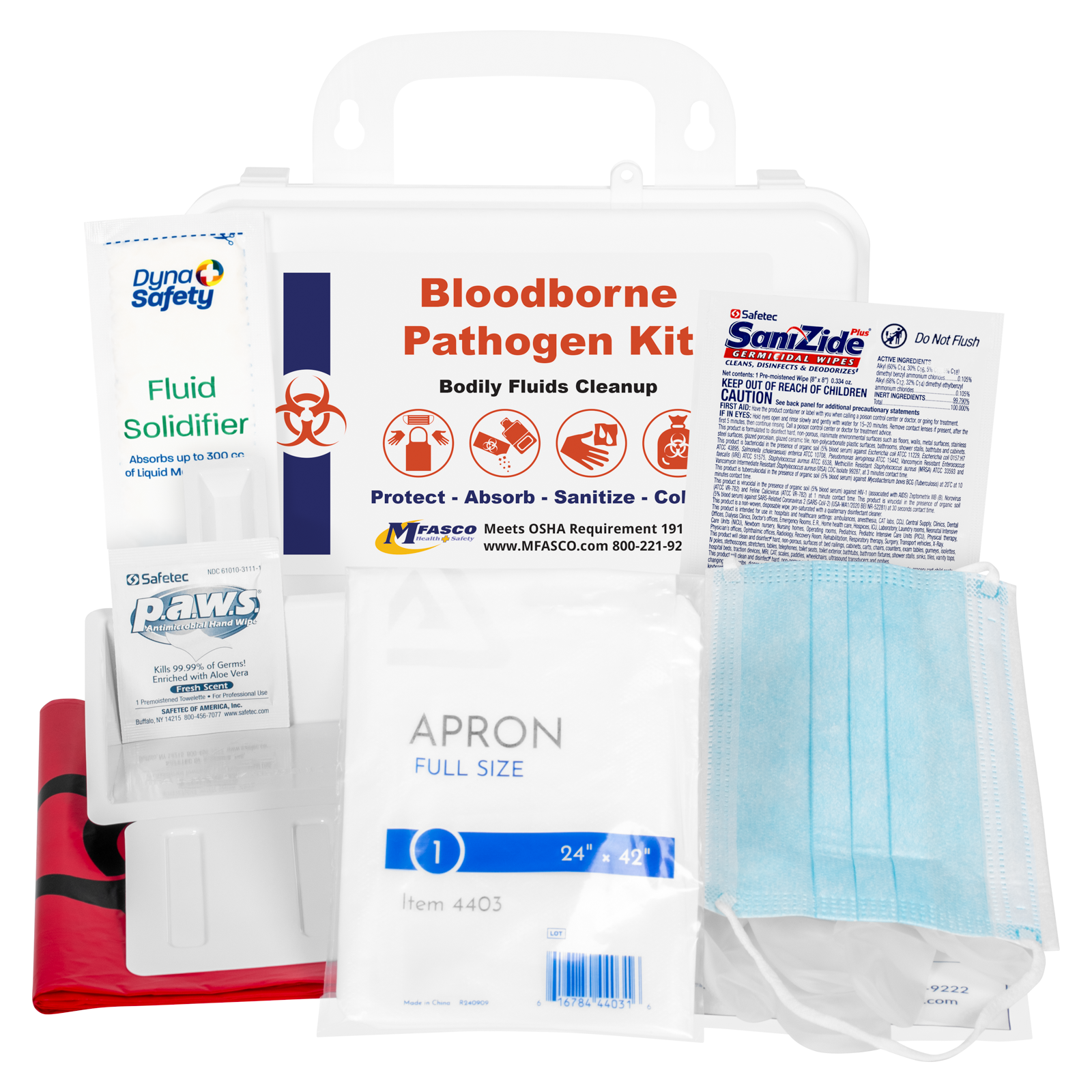 BloodBorne Pathogens Clean Up & Protection Kit | MFASCO Health