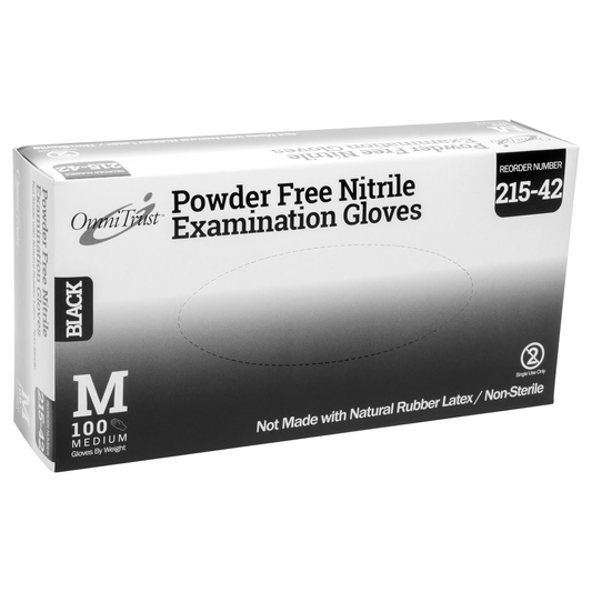 Black Nitrile Disposable Gloves Powder Free 100/box