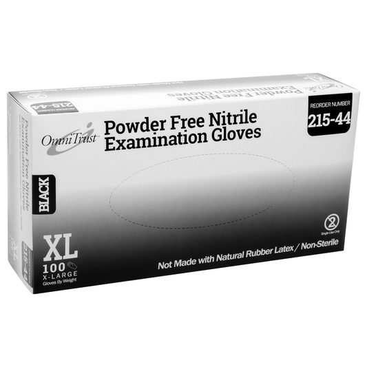 Black Nitrile Disposable Gloves Powder Free 100/box