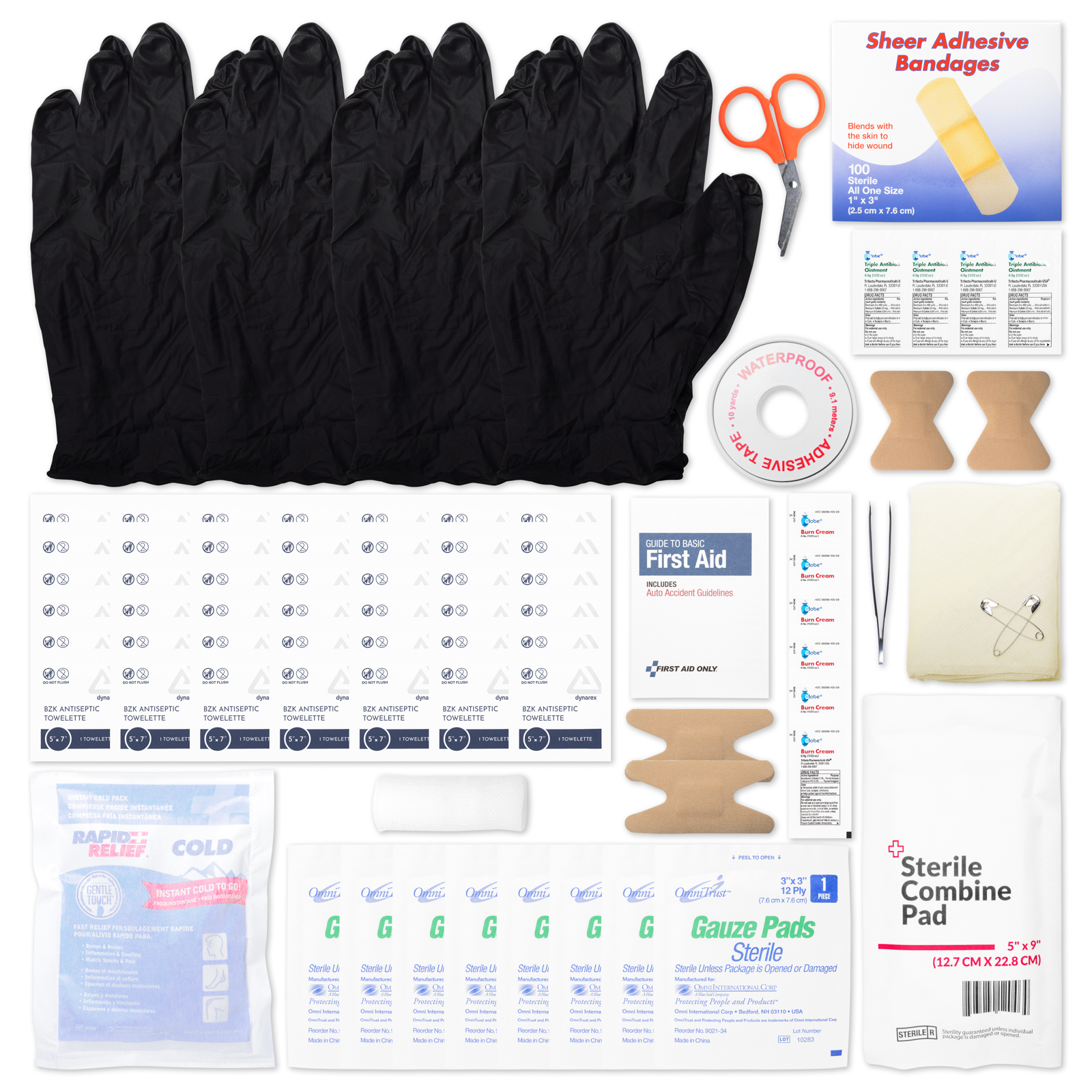 Contractors First Aid Kit Plastic Case