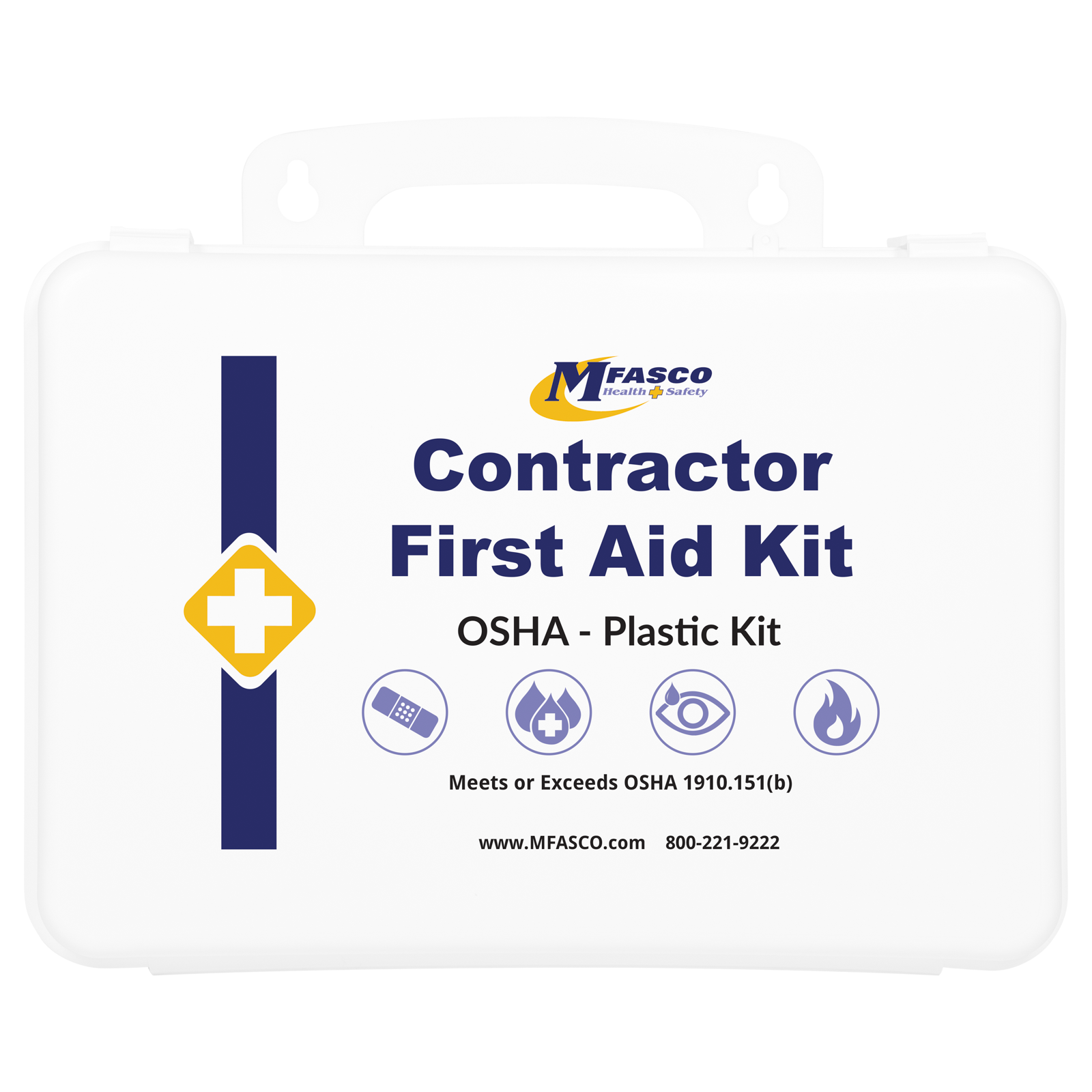 Contractors First Aid Kit Plastic Case