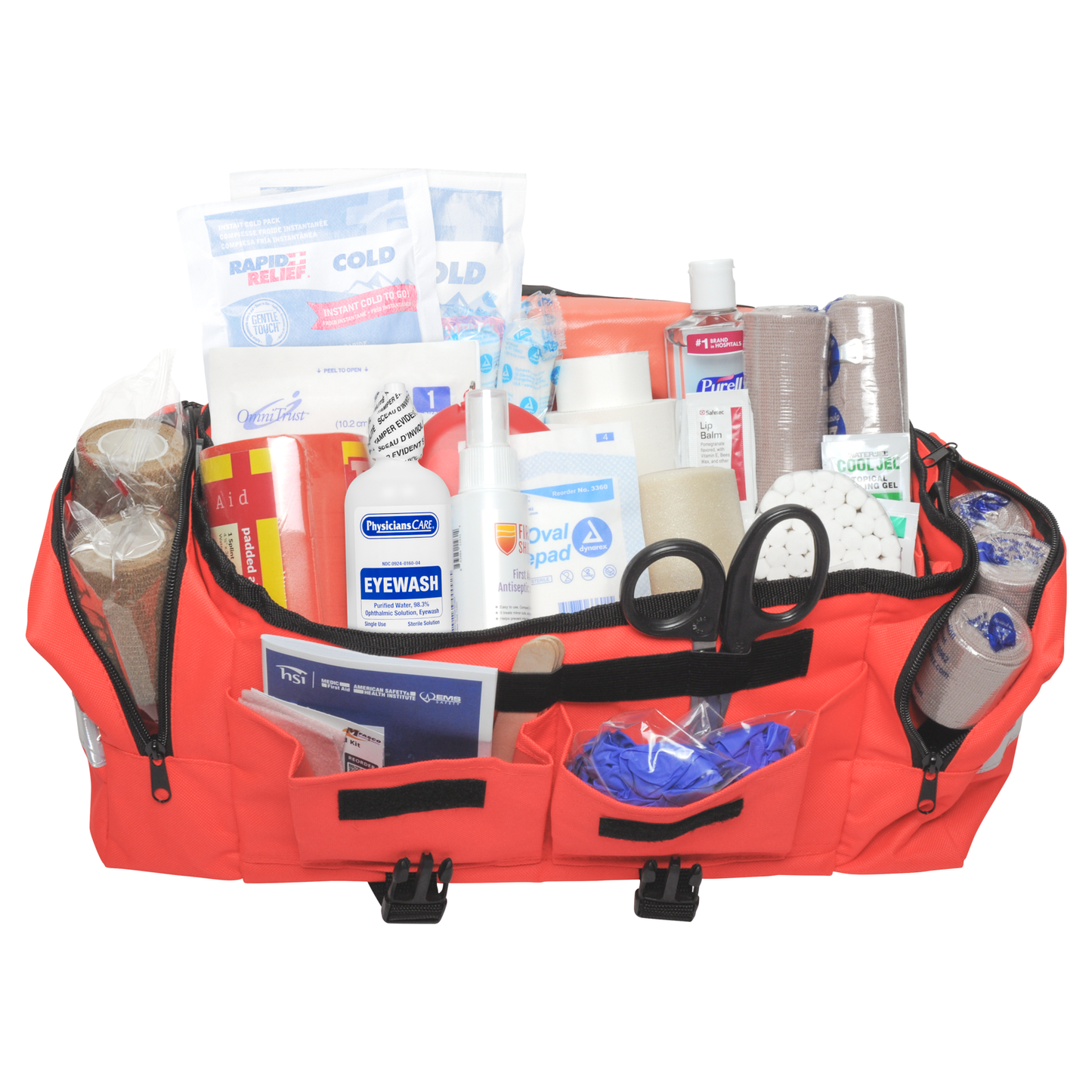 Sports Outdoor First Aid Kit Orange Bag