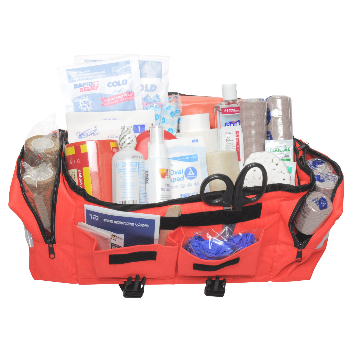Sports Outdoor First Aid Kit Orange Bag