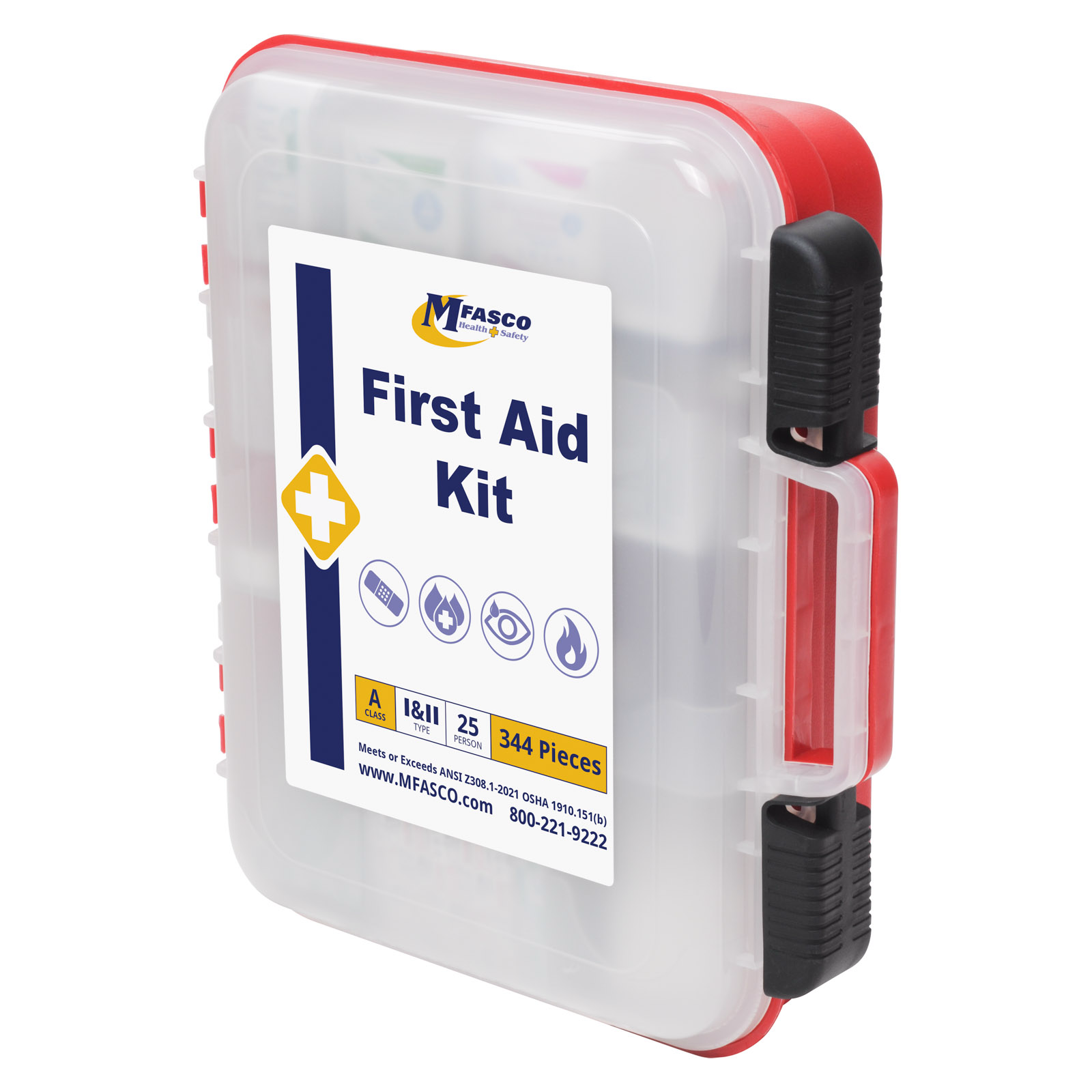 First Aid Kit With Dispensing Bins 350 Piece