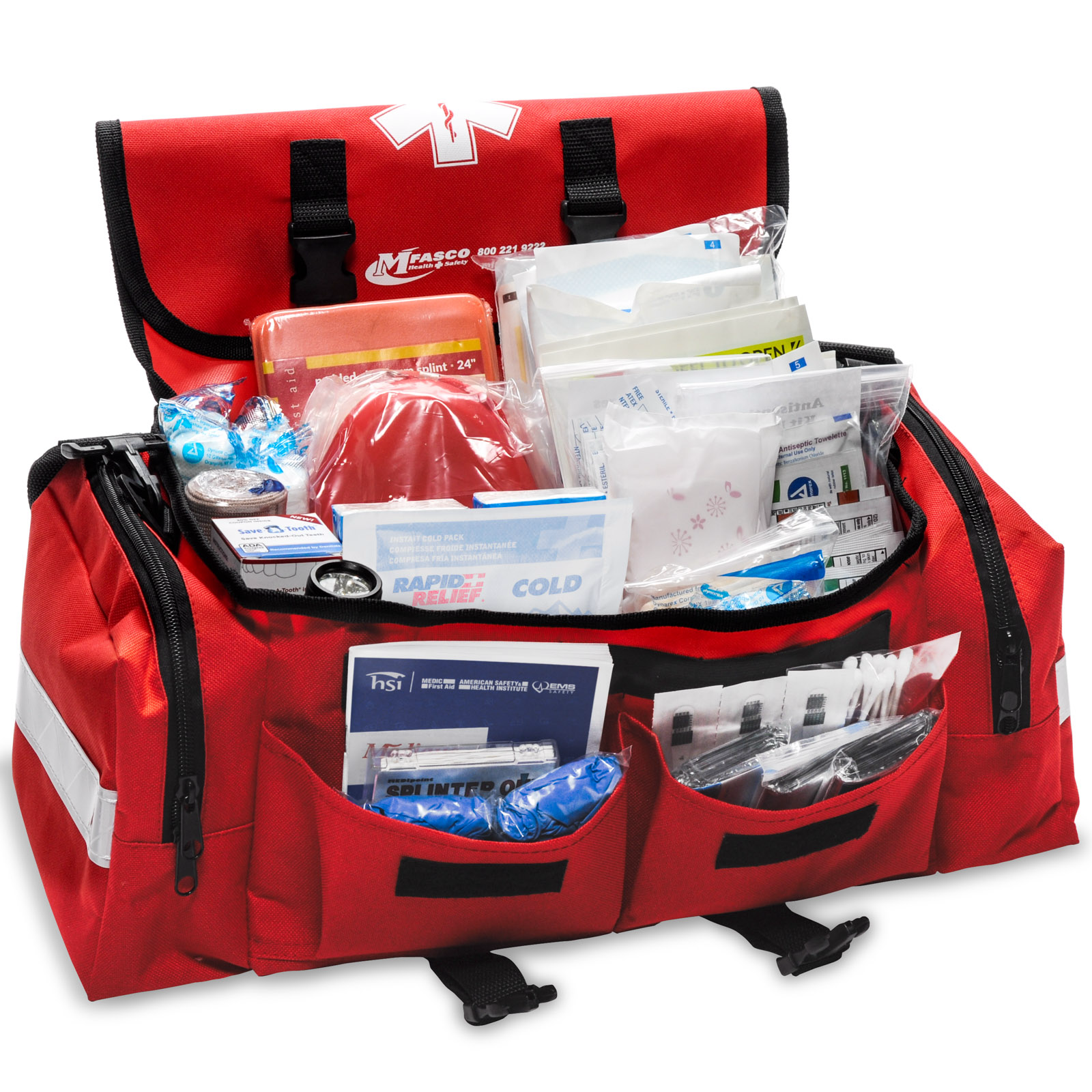 Emergency School First Aid Bag Red MFASCO