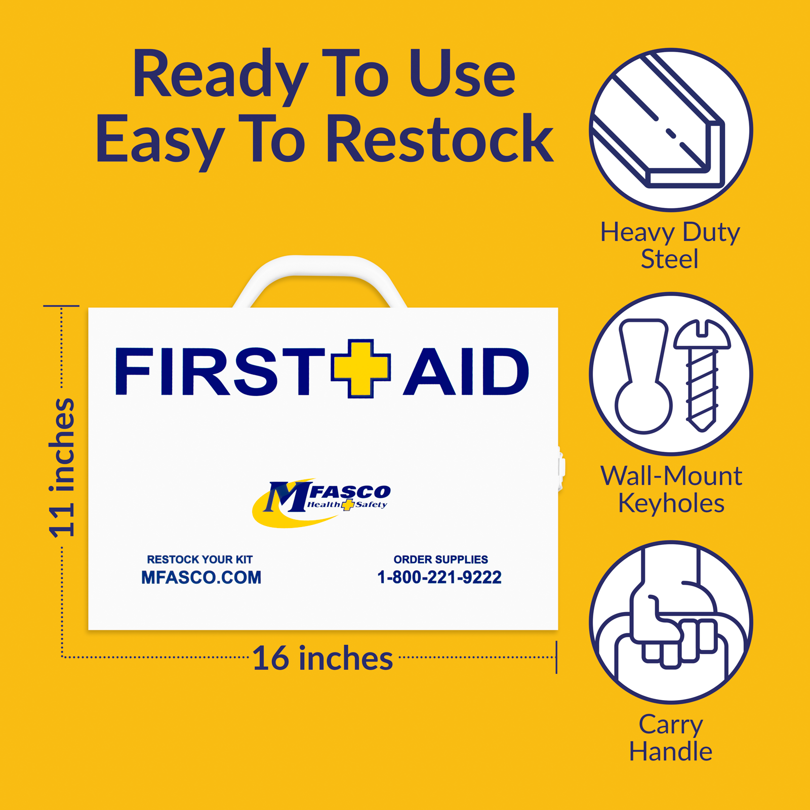 2 Shelf First Aid Kit Osha Fill W/Logo