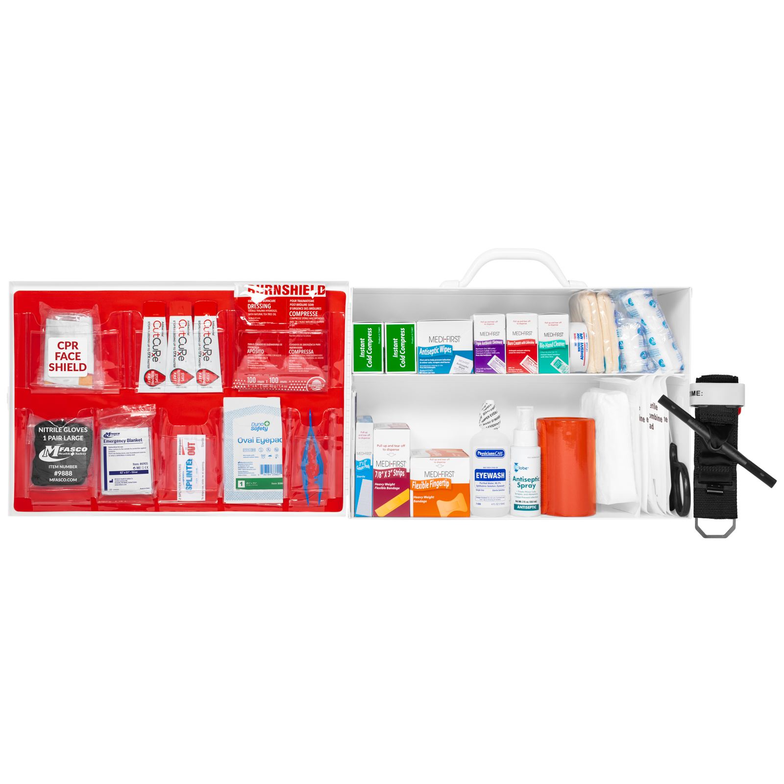 2 Shelf First Aid Kit Osha Fill W/Logo
