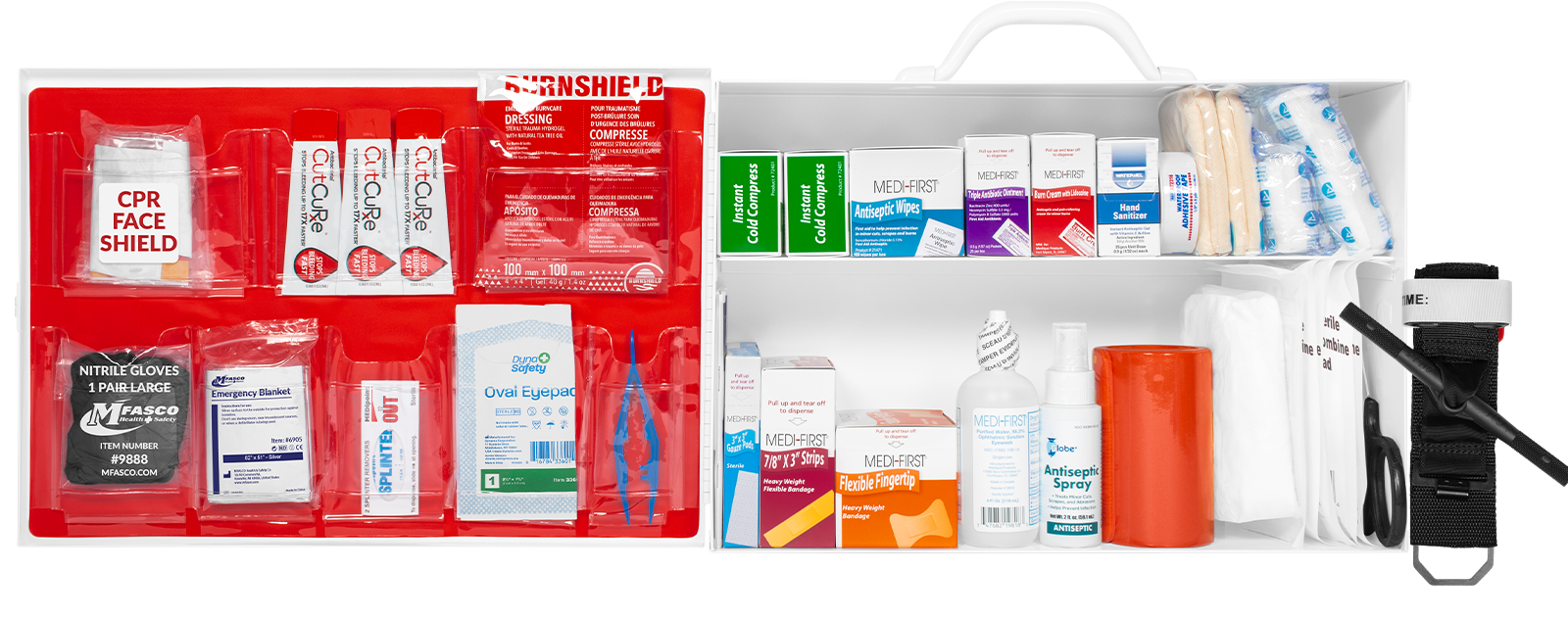 2 Shelf First Aid Kit Osha Fill W/Logo