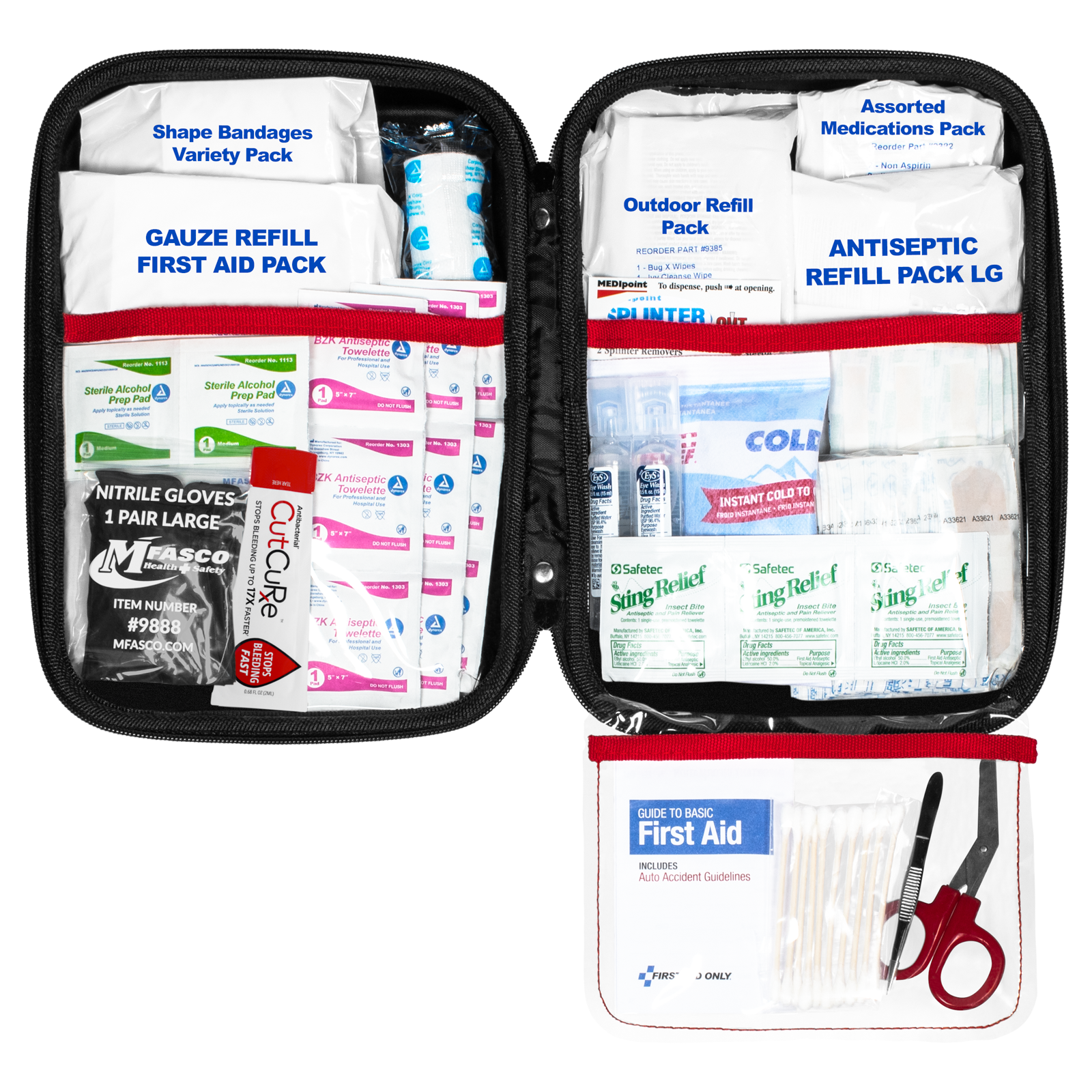 Home Auto & Outdoor First Aid Kit 230 Piece EVA Case