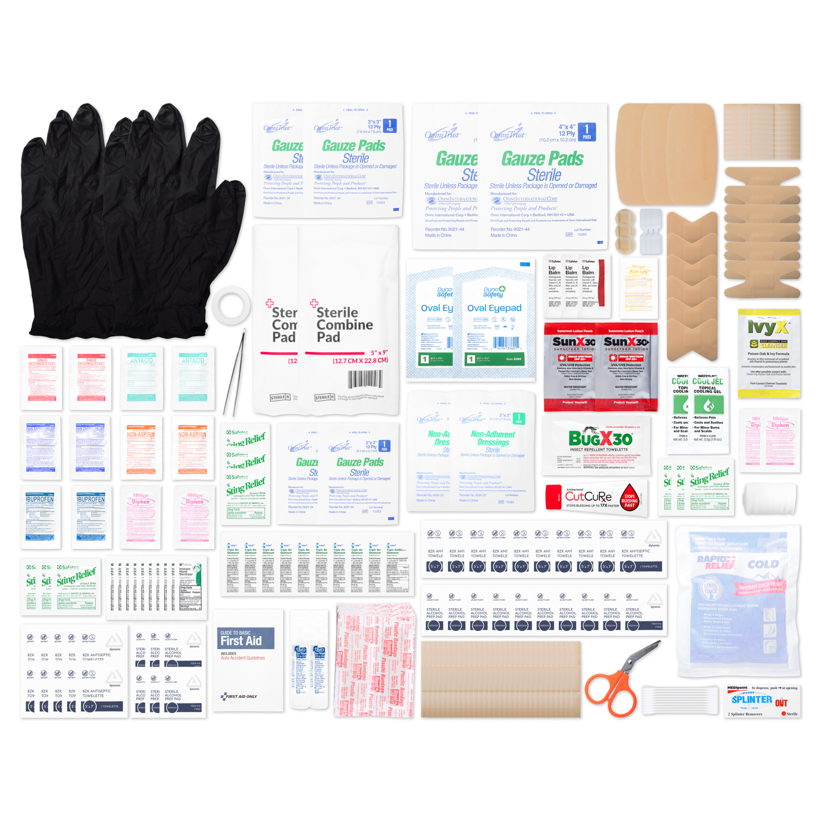 Home Auto & Outdoor First Aid Kit 230 Piece EVA Case