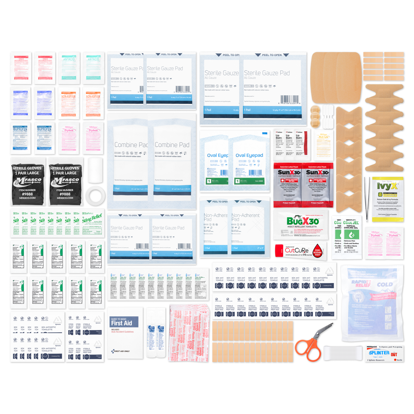 Home Auto & Outdoor First Aid Kit 230 Piece EVA Case