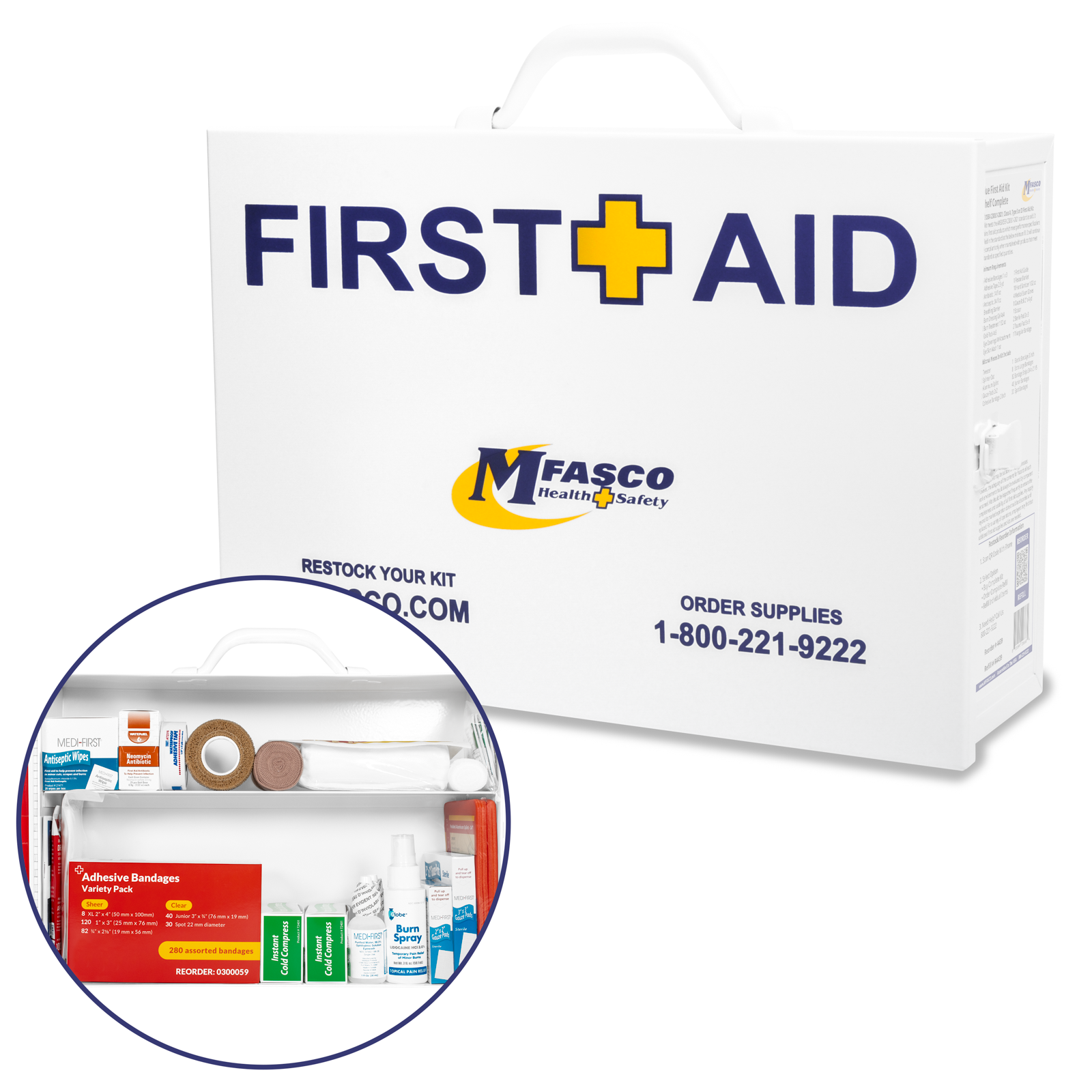 Value First Aid Kit Complete OSHA Class A 2 Shelf