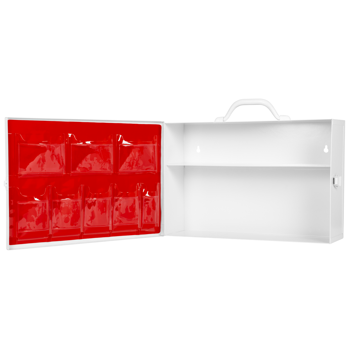 First Aid Box Empty 2 Shelf W/Logo