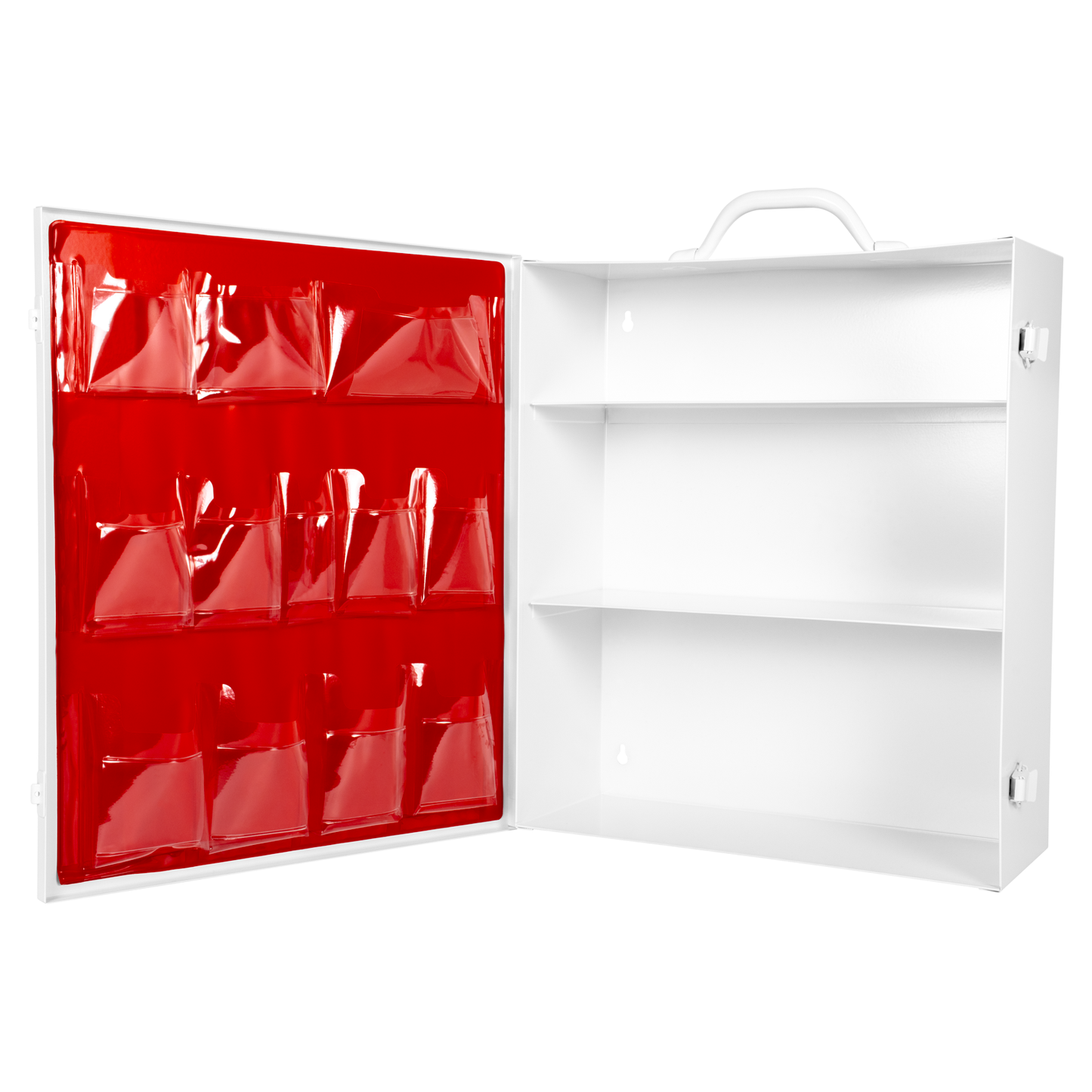 First Aid Box Empty 3 Shelf W/Logo