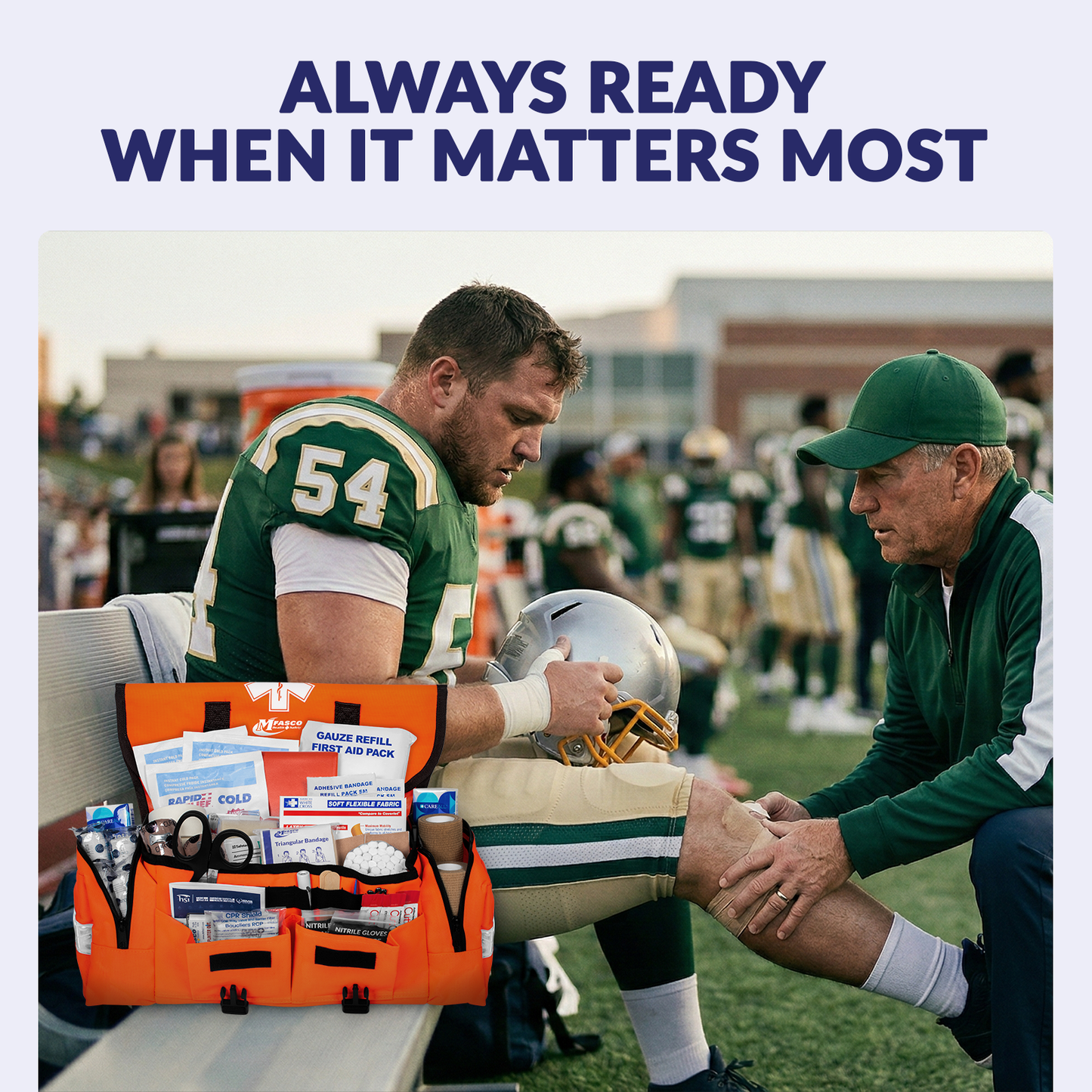 Coaches First Aid Kit Orange Bag