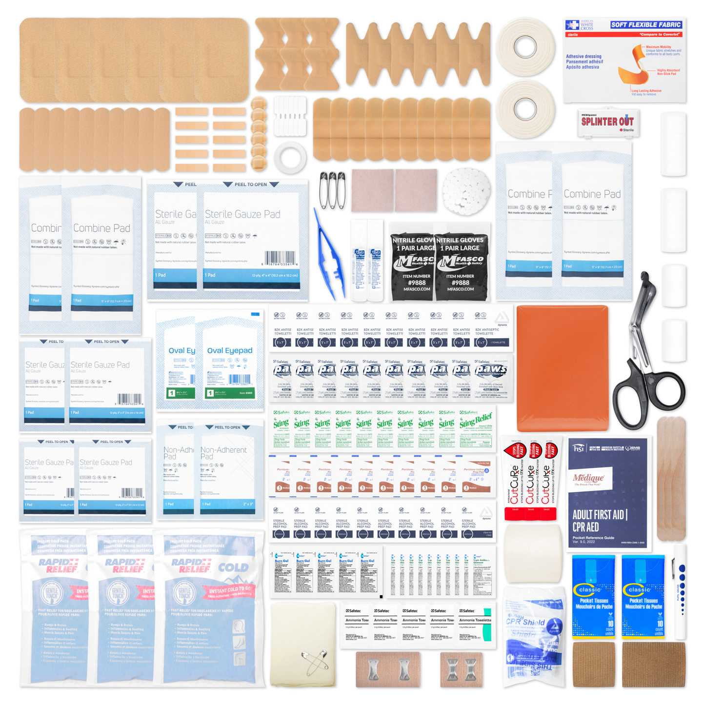 Coaches & Trainers First Aid Kit Refill Large 340 Pieces