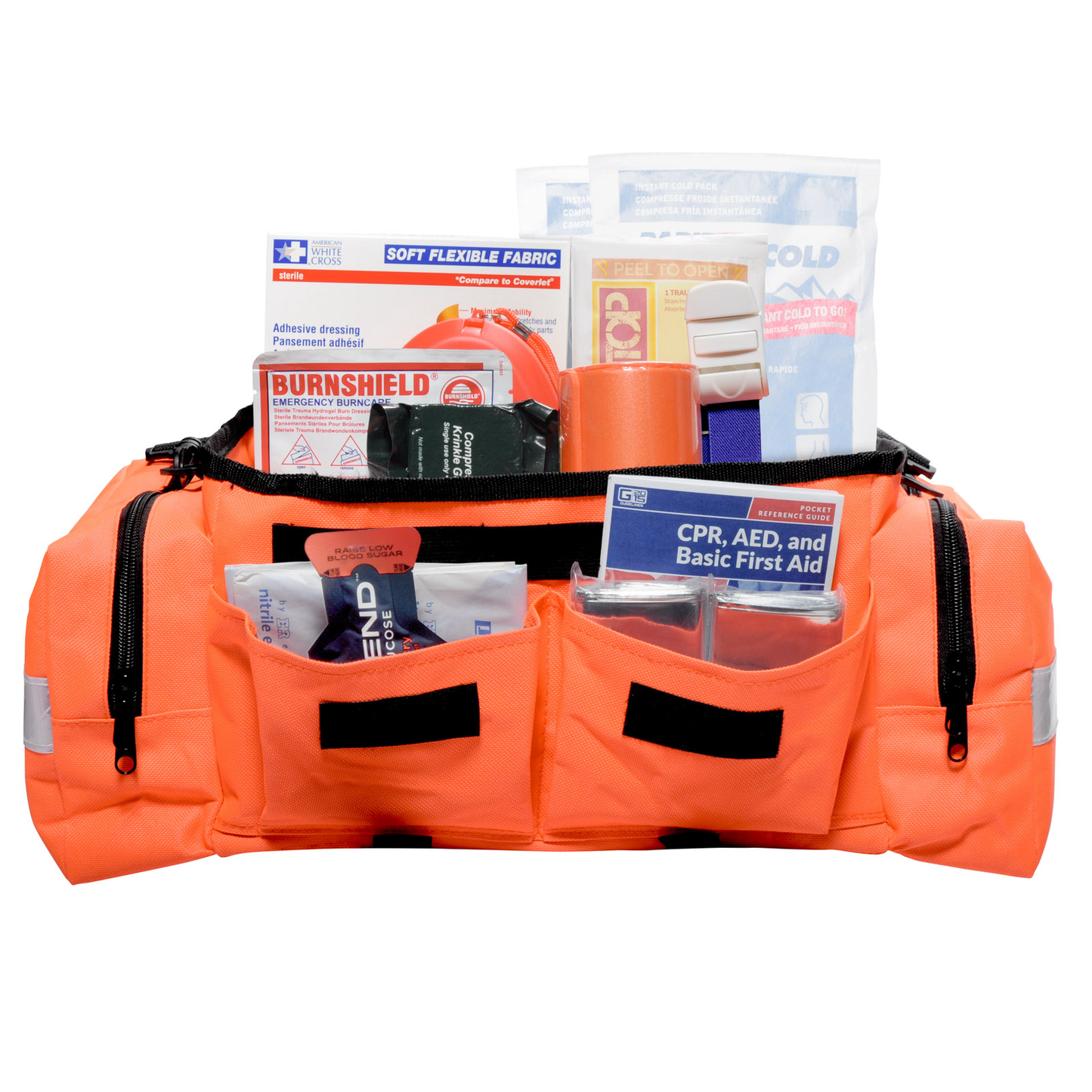 First Aid Bag Kit Large Orange MFA 250 Piece
