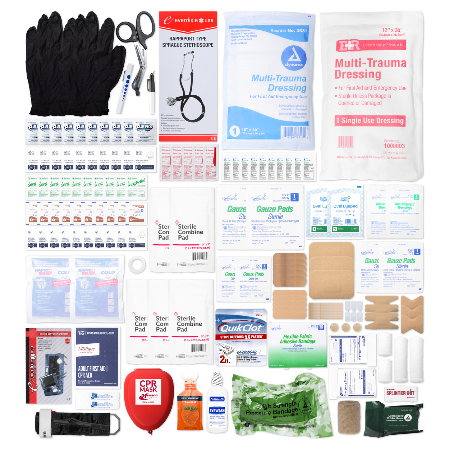 First Responder Trauma & Bleeding Kit Orange Bag