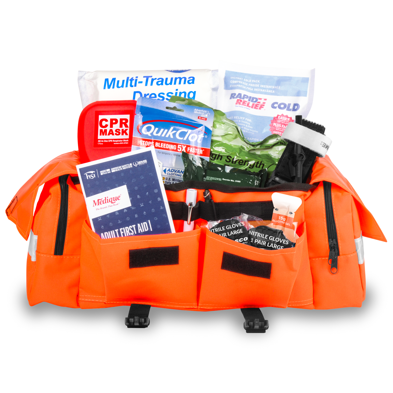 First Responder Trauma & Bleeding Kit Orange Bag