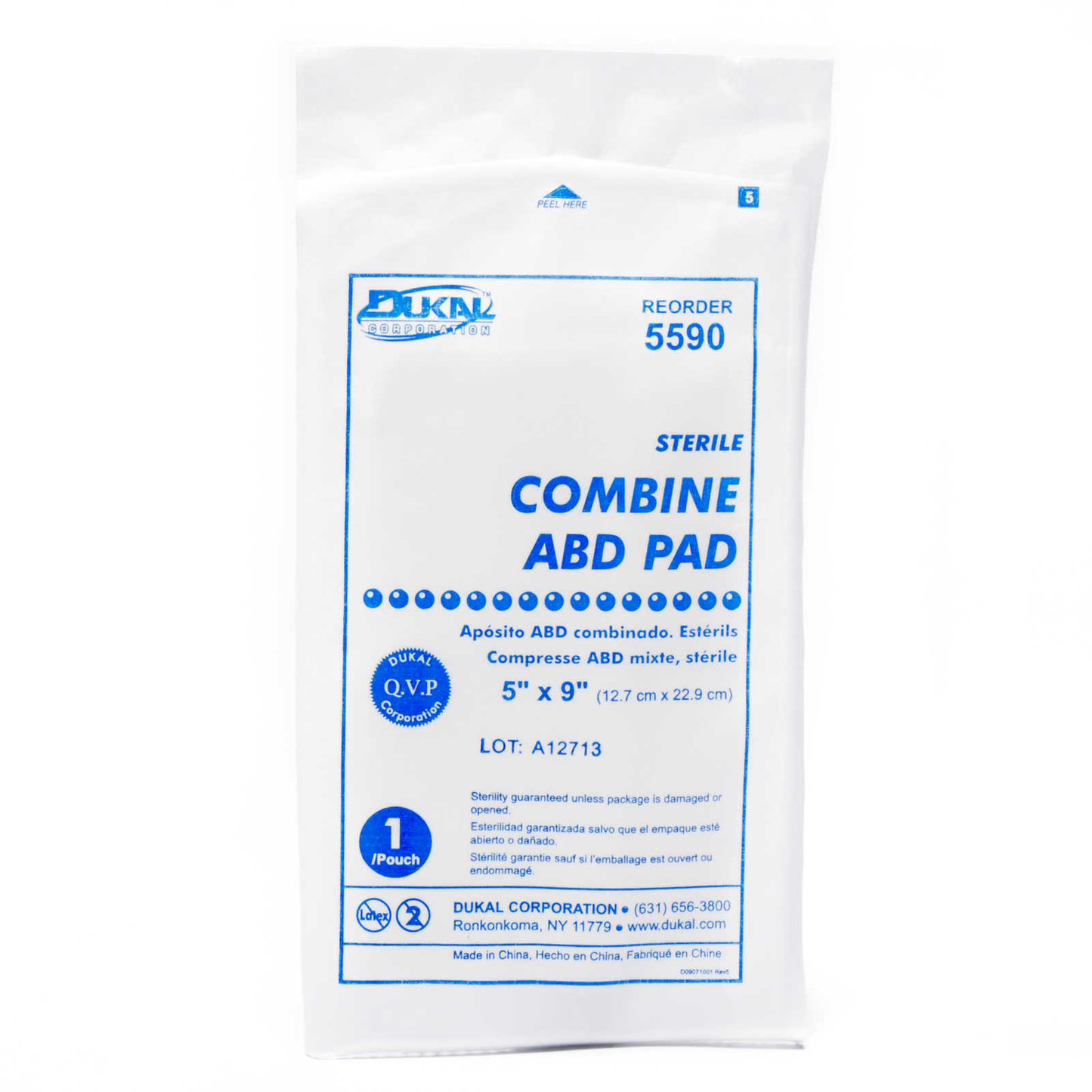 Absorbent Combine Gauze Dressing 5'' X 9'' Sterile 25/box