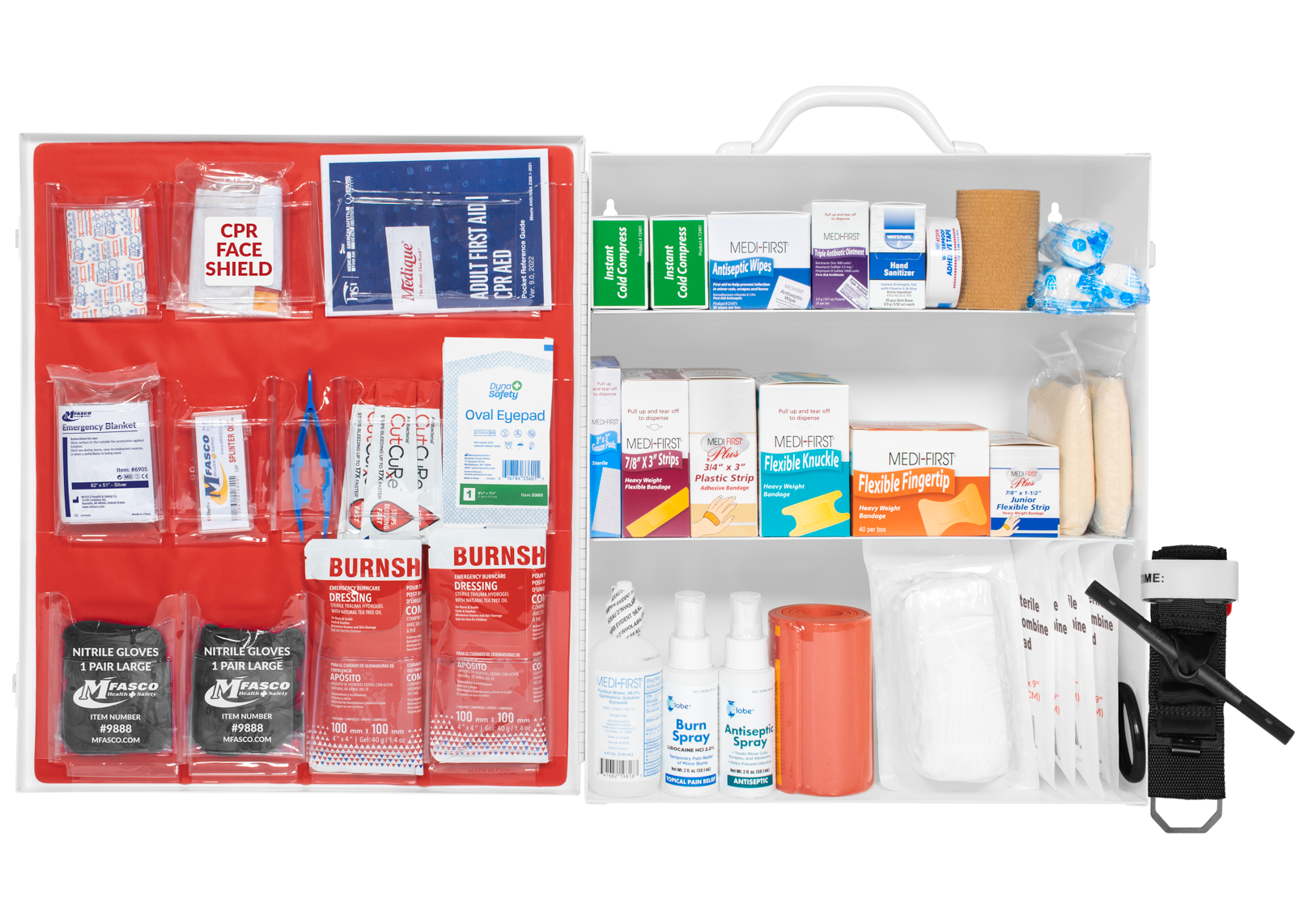 3 Shelf First Aid Kit OSHA 2021 W/Logo No Medications