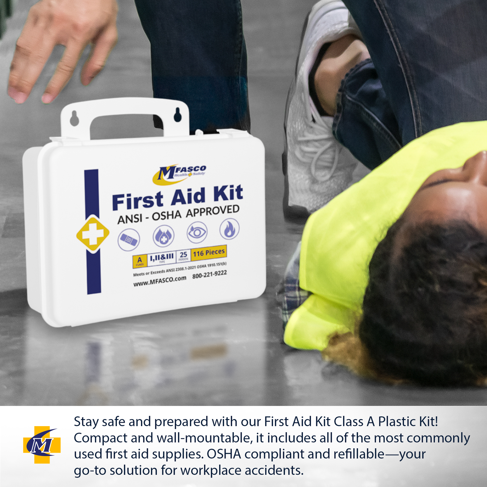 First aid Kit Plastic Class A Fill
