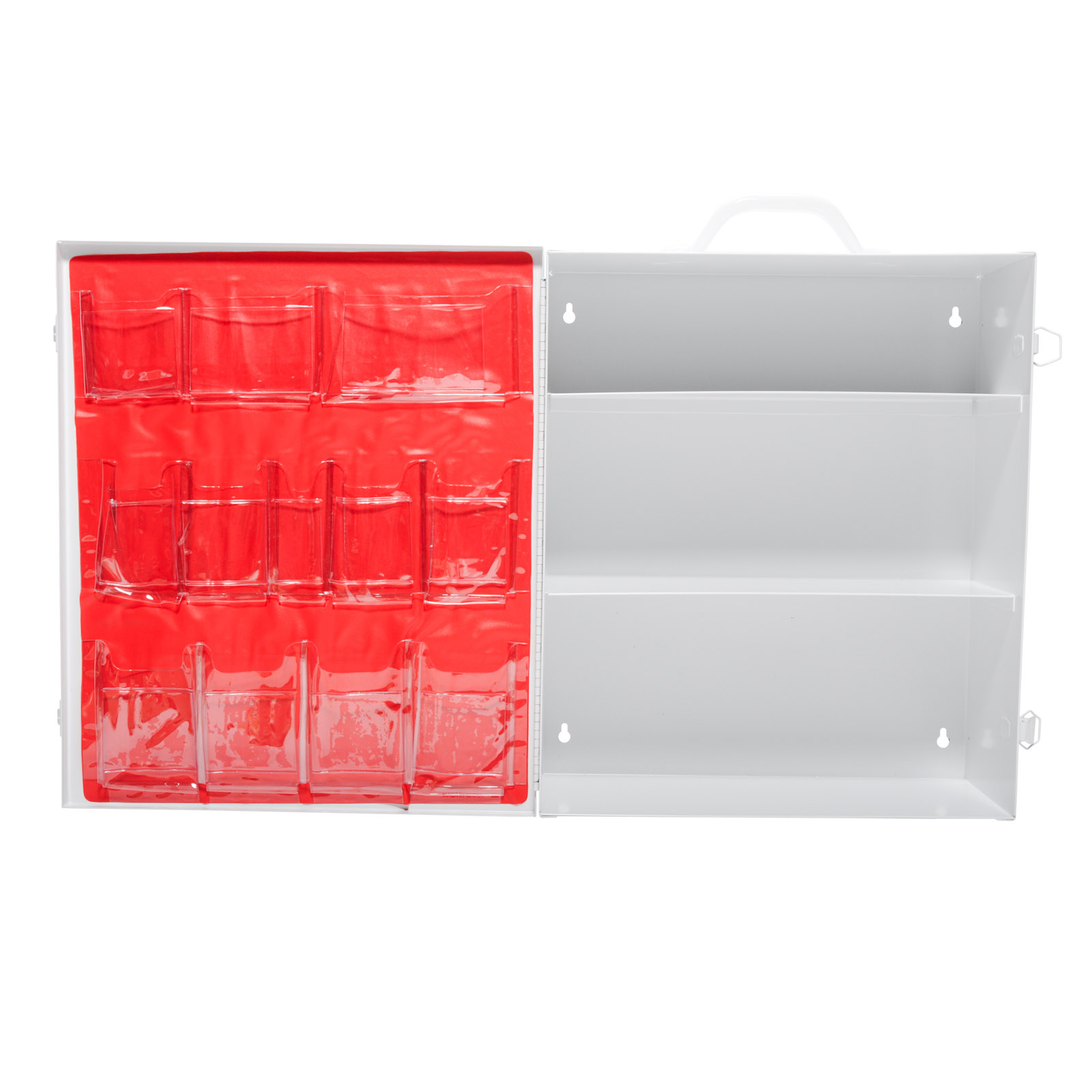 First Aid Box Industrial 3 Shelf Metal Empty