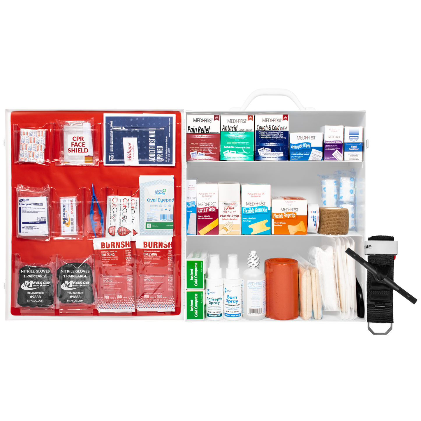Firstaid Kit 3 Shelf W/Fill Complete No Logo