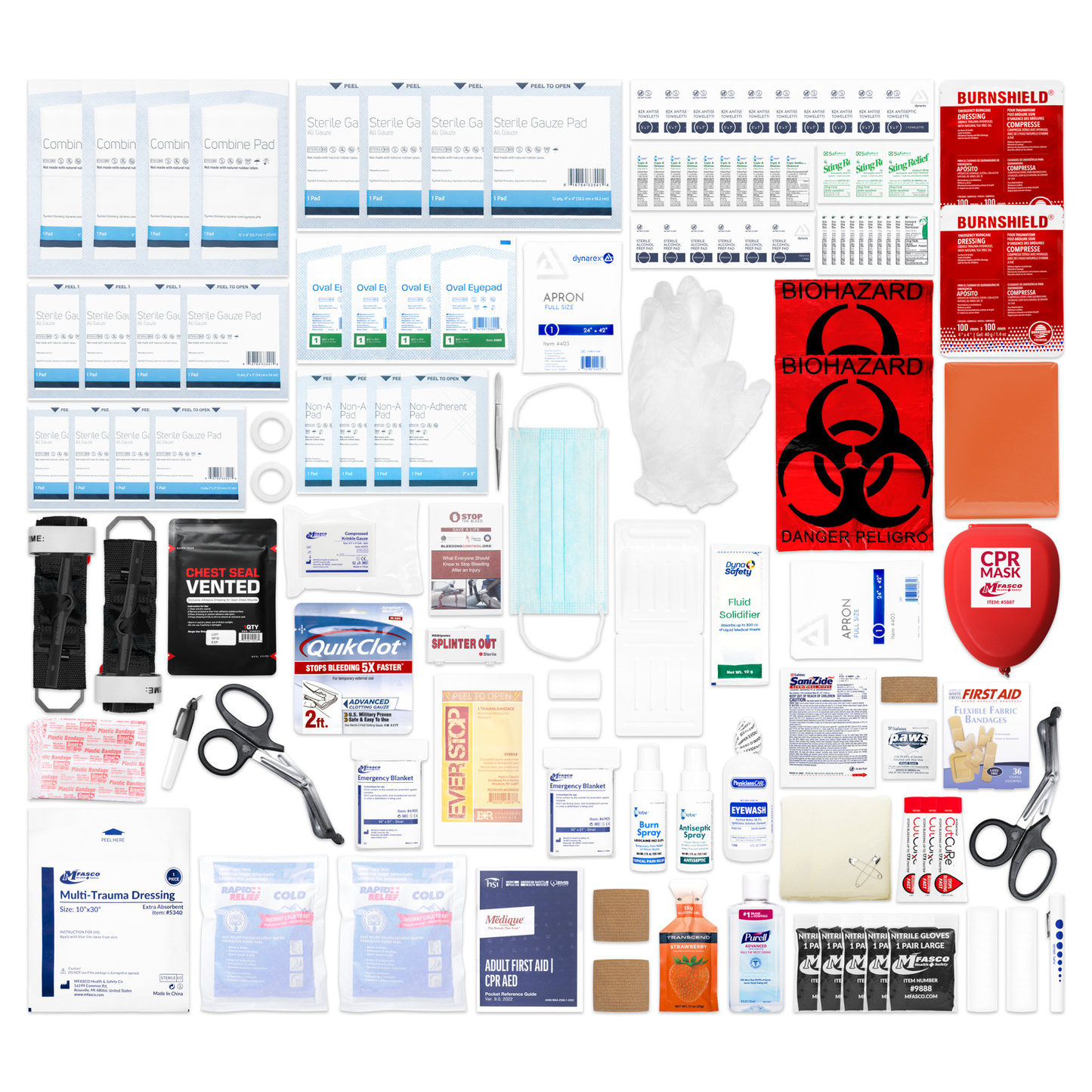 Complete OSHA Compliance Pack Refill Includes Biosafety First Aid & Stop the Bleed