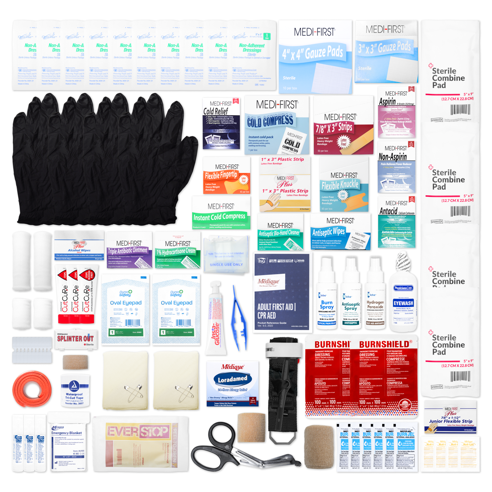 Firstaid Kit 4 Shelf W/Fill Complete No Logo