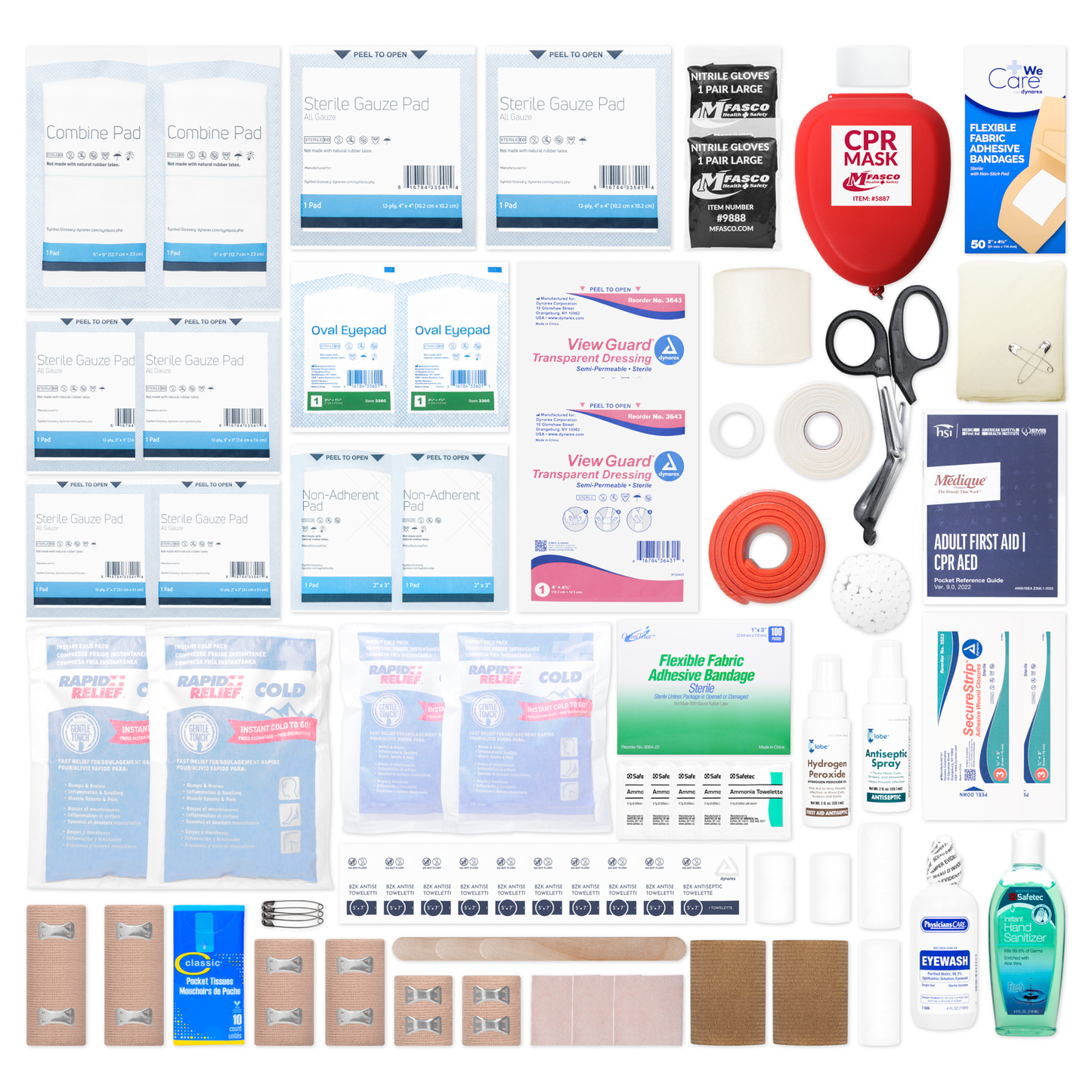 Large Sports First Aid Kit Refill Pack For Indoor Sports Programs 274 Piece