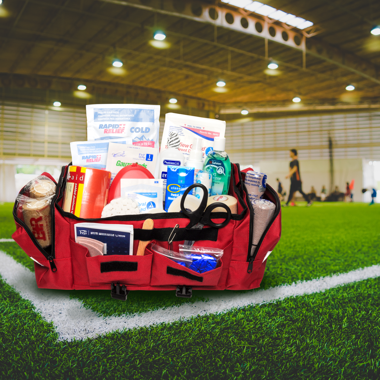 Sports First Aid Kit Indoor Play Red Bag