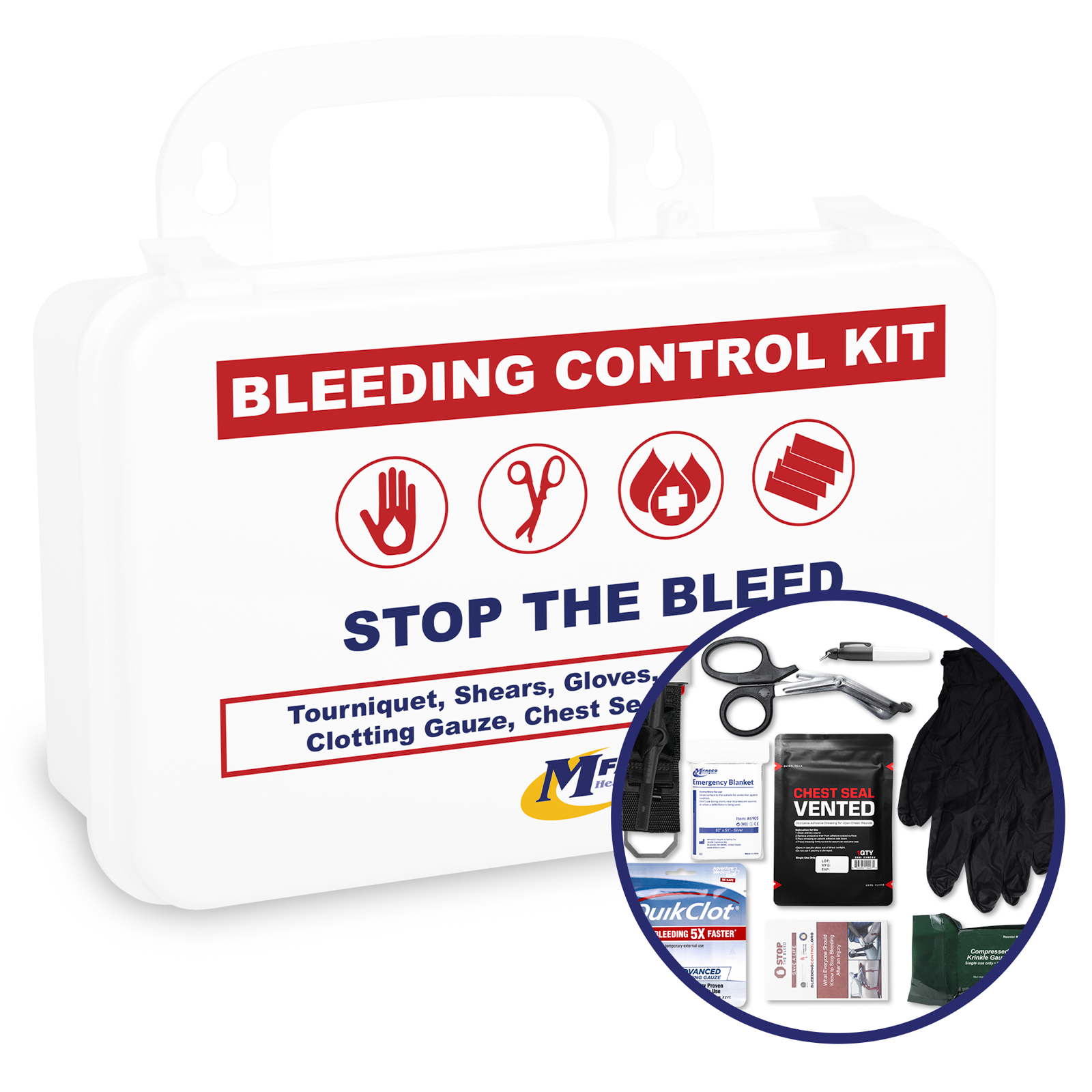 Bleeding Control Kit Plastic GCAT 5 Advanced | MFASCO Health & Safety Bleeding Control Kit Plastic GCAT 5 Advanced | MFASCO Health & Safety