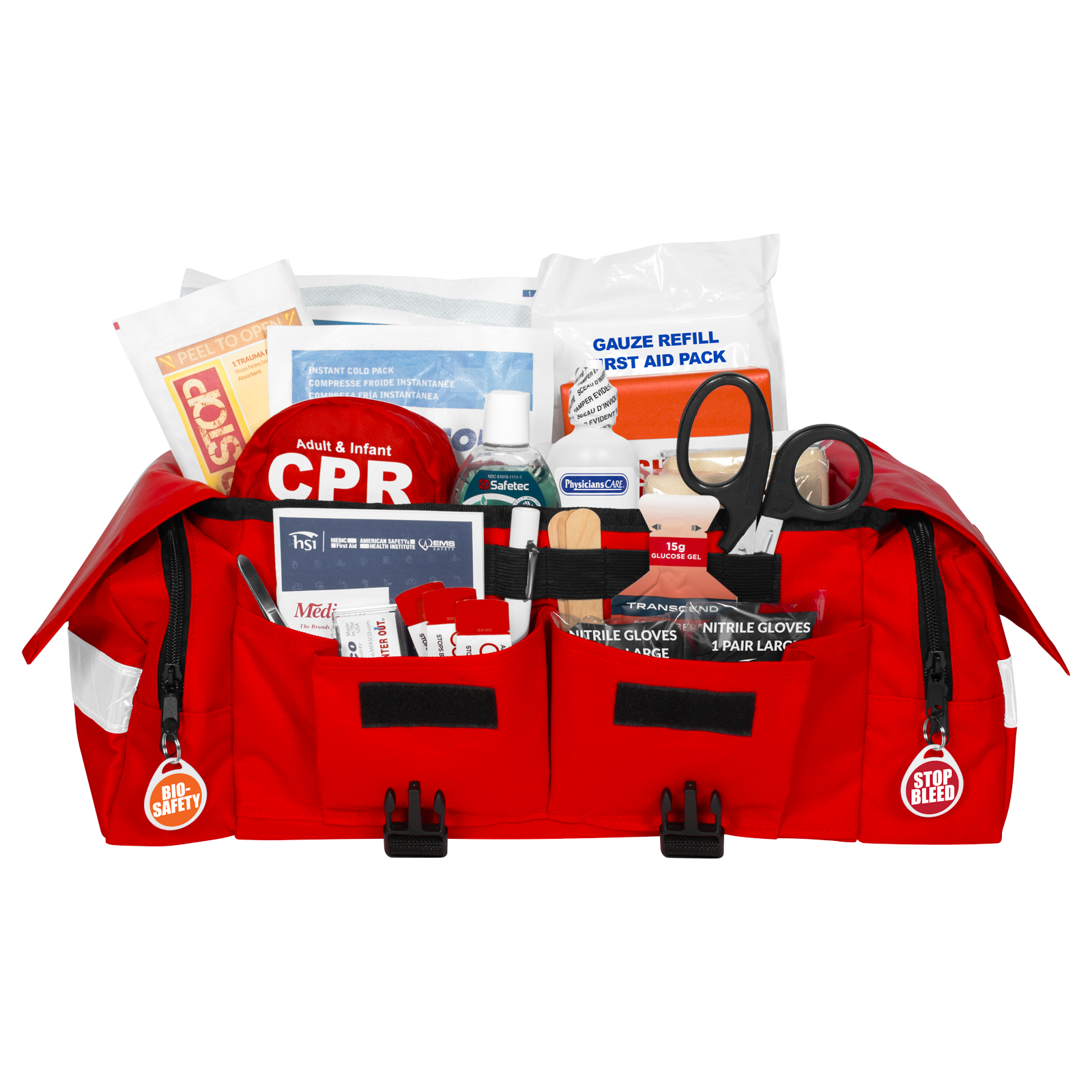 OSHA Complete Compliance First Aid Kit Red Bag