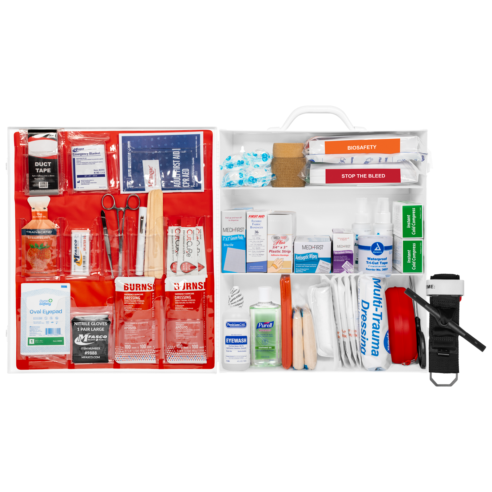 3 Shelf Compliance First Aid PPE Bleeding Kit