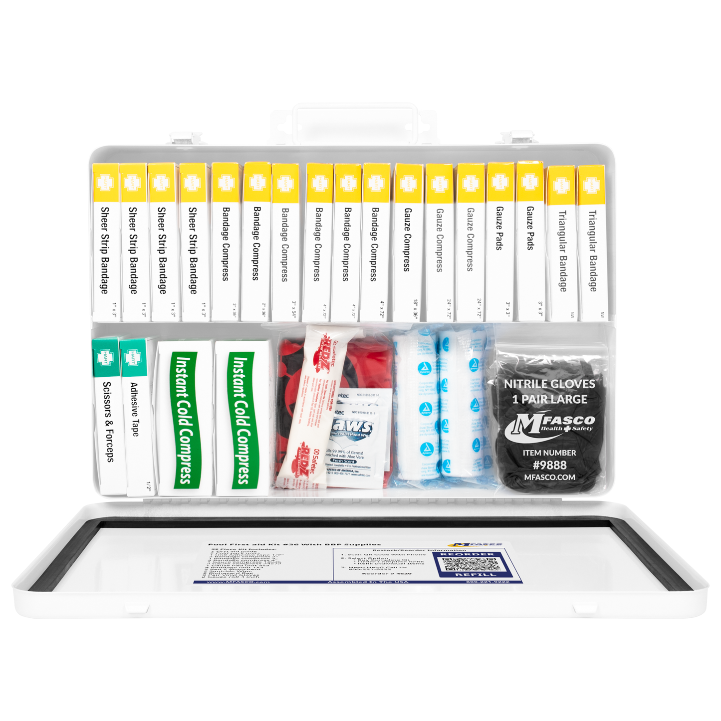 Pool First aid Kit #36 With BBP Supplies