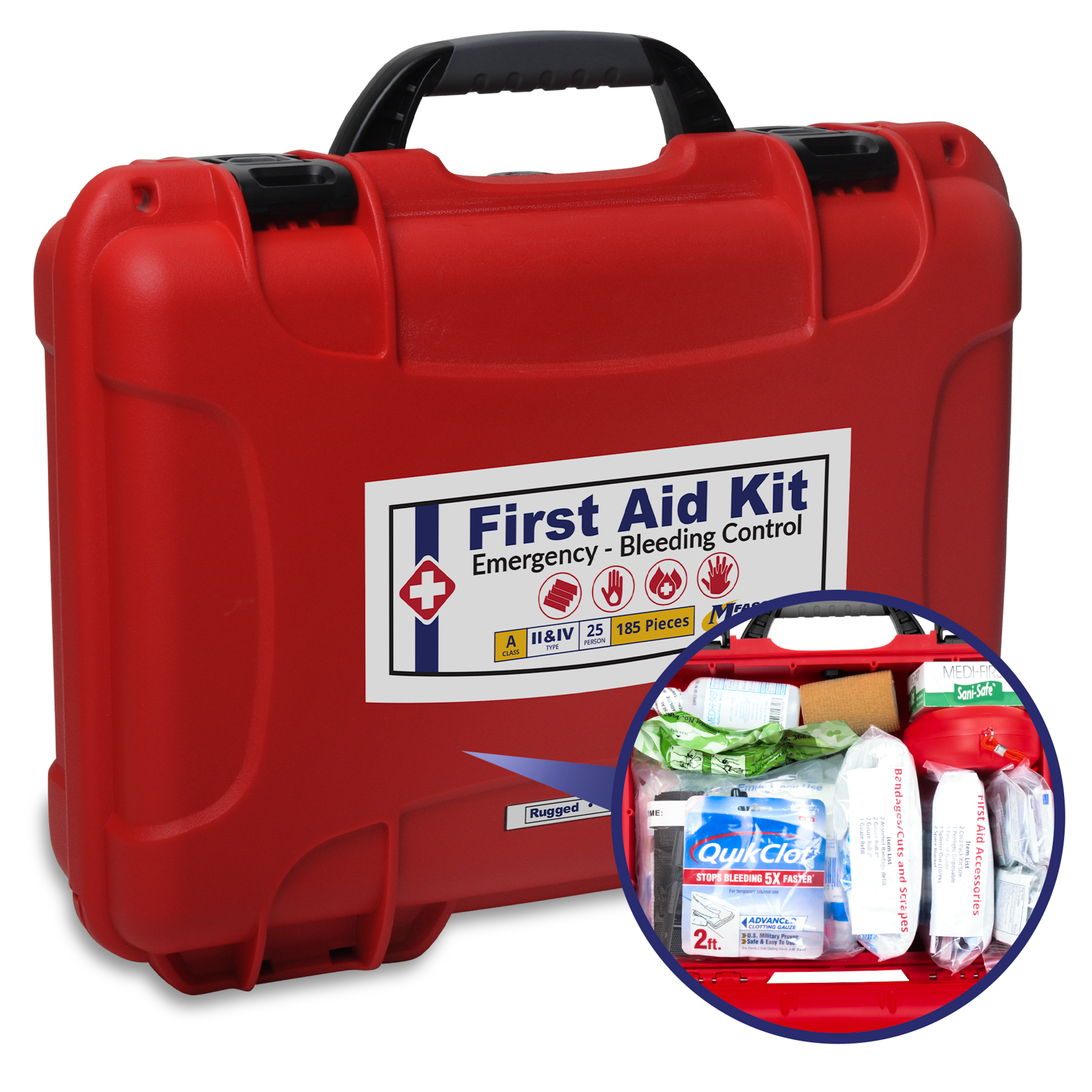 Emergency First Aid & Bleeding Waterproof Case 910