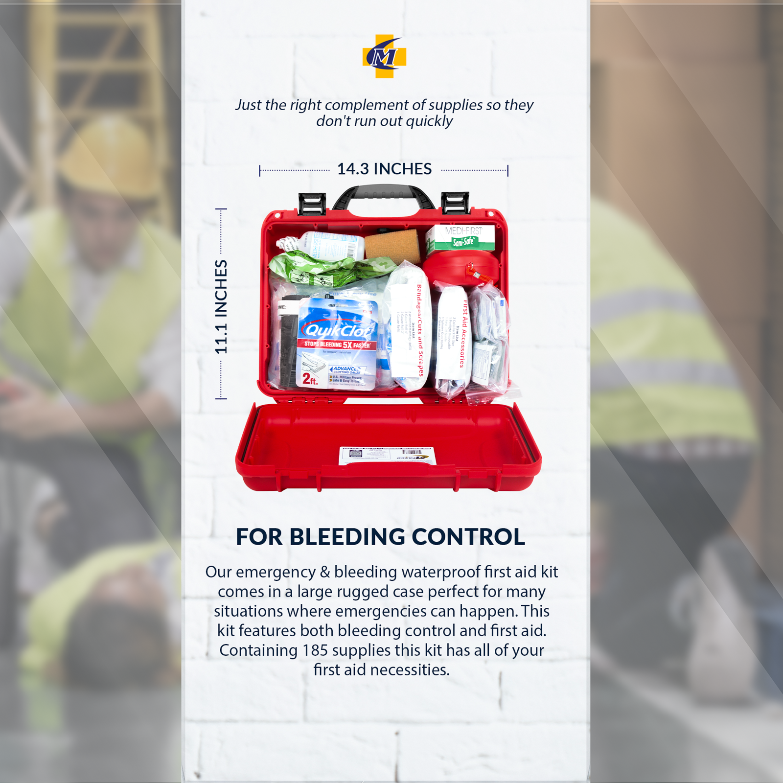 Emergency First Aid & Bleeding Waterproof Case 910