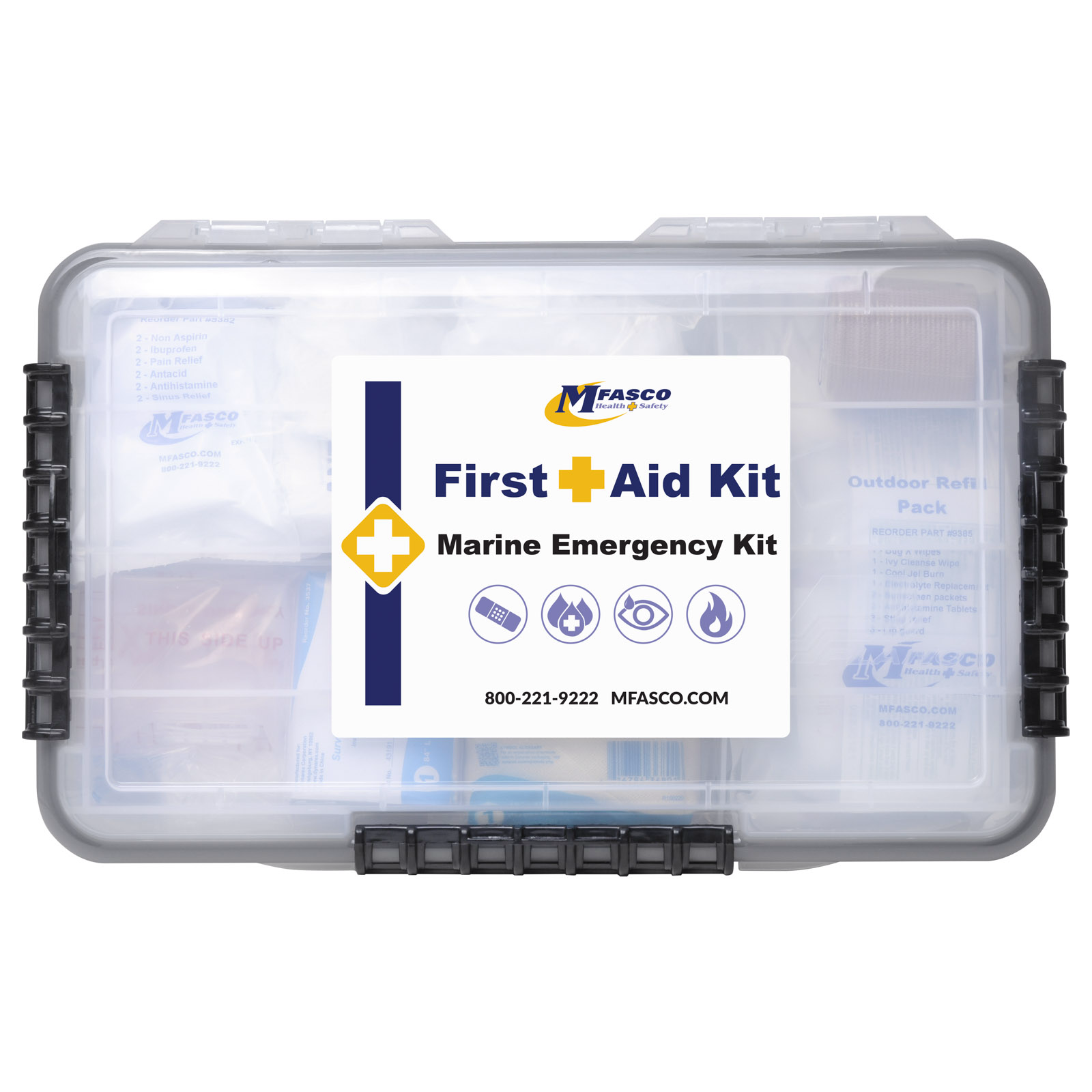 First Aid Kit Marine Emergency Waterproof Case