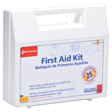 First Aid Kit FAO#223u 25 Person Plastic