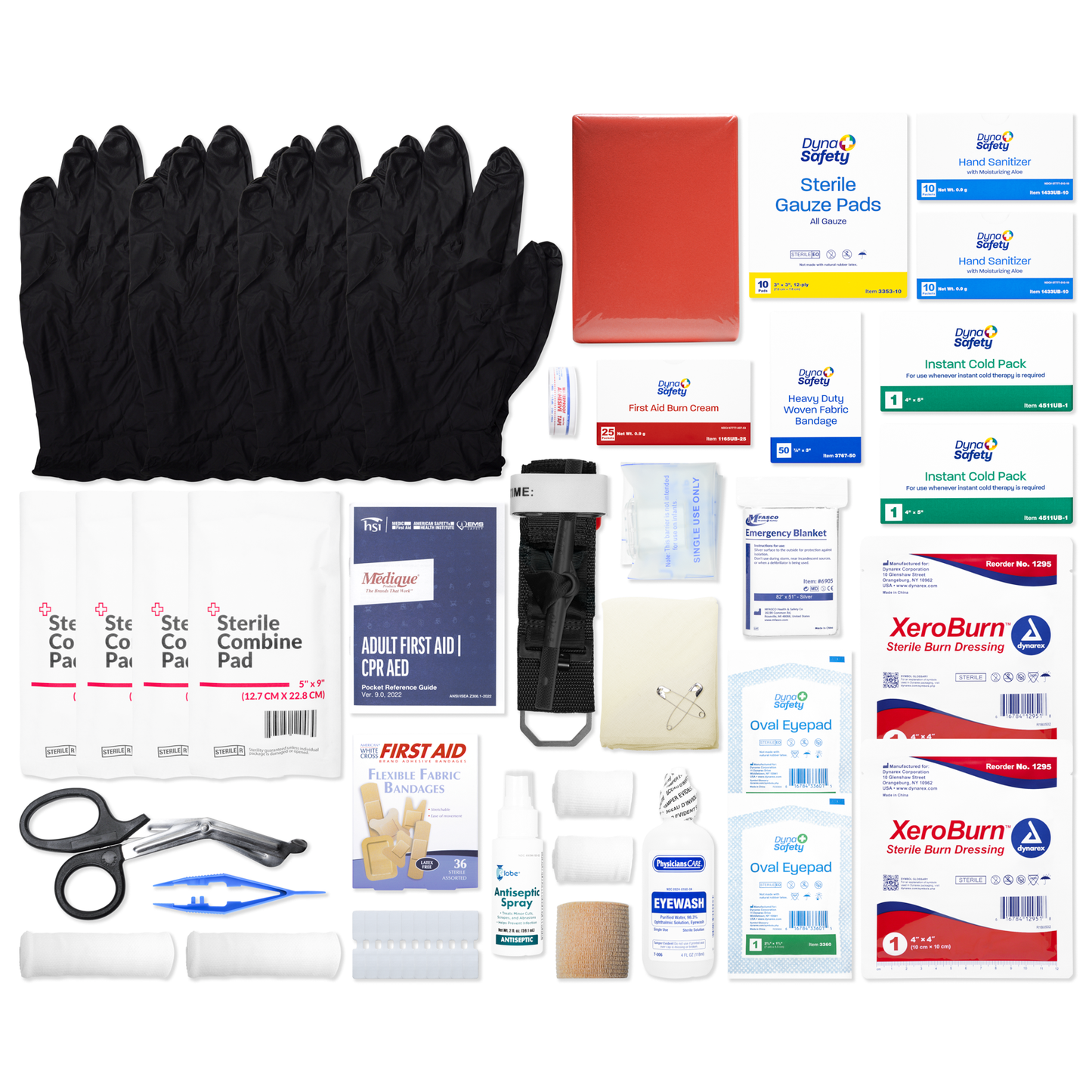 OSHA Class B Essentials First Aid Kit 2 Shelf Metal
