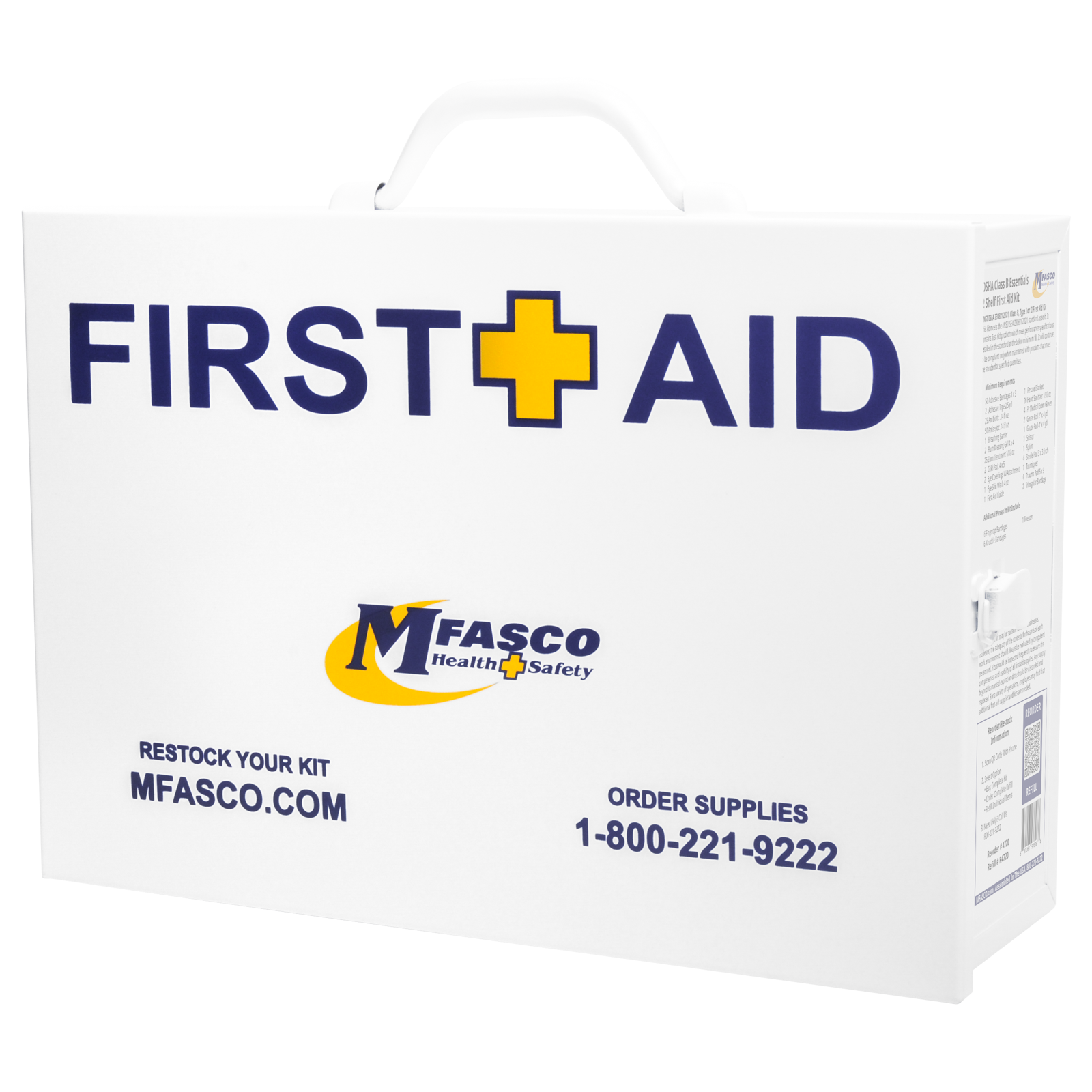 OSHA Class B Essentials First Aid Kit 2 Shelf Metal