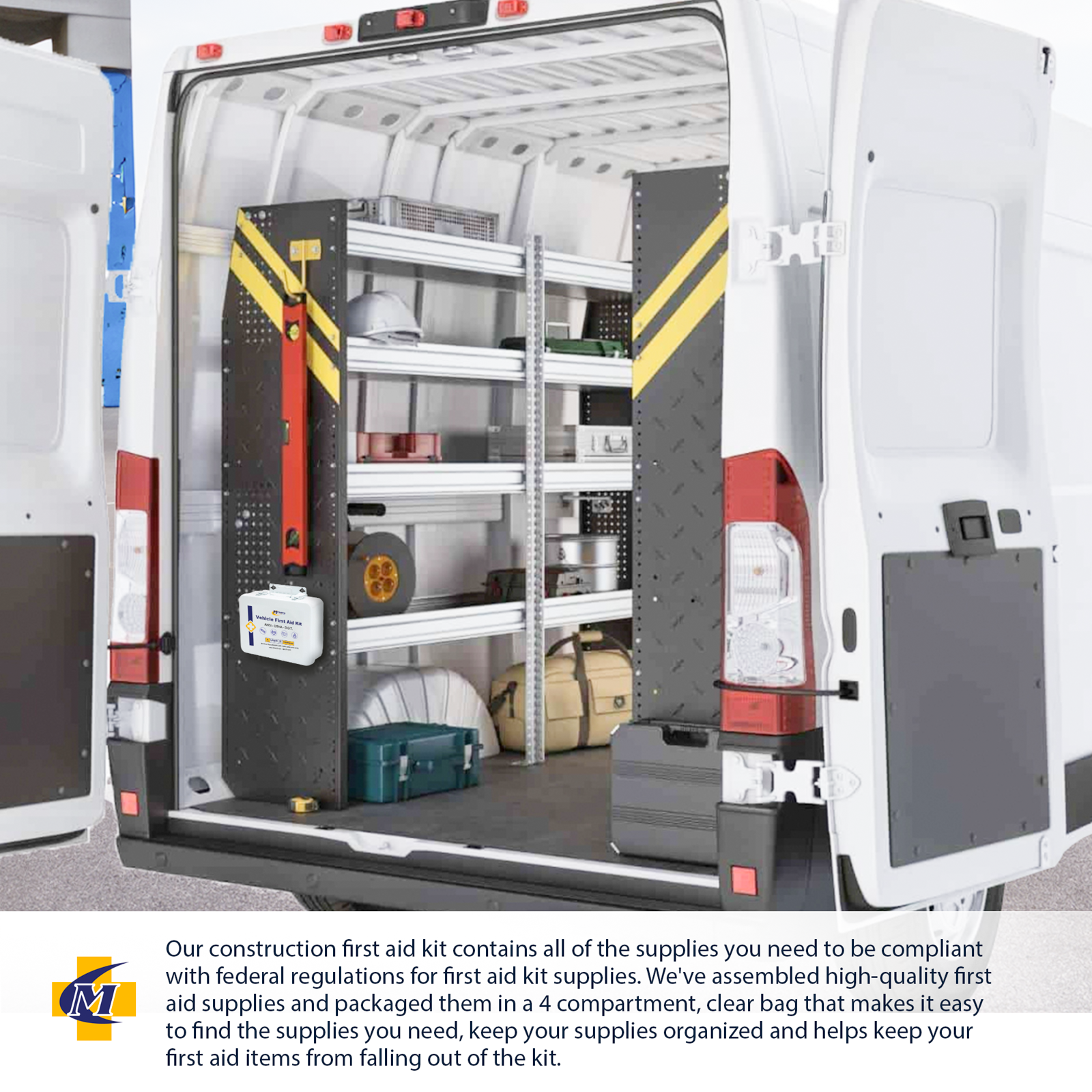 First Aid Kit #16 Metal DOT ANSI Class A