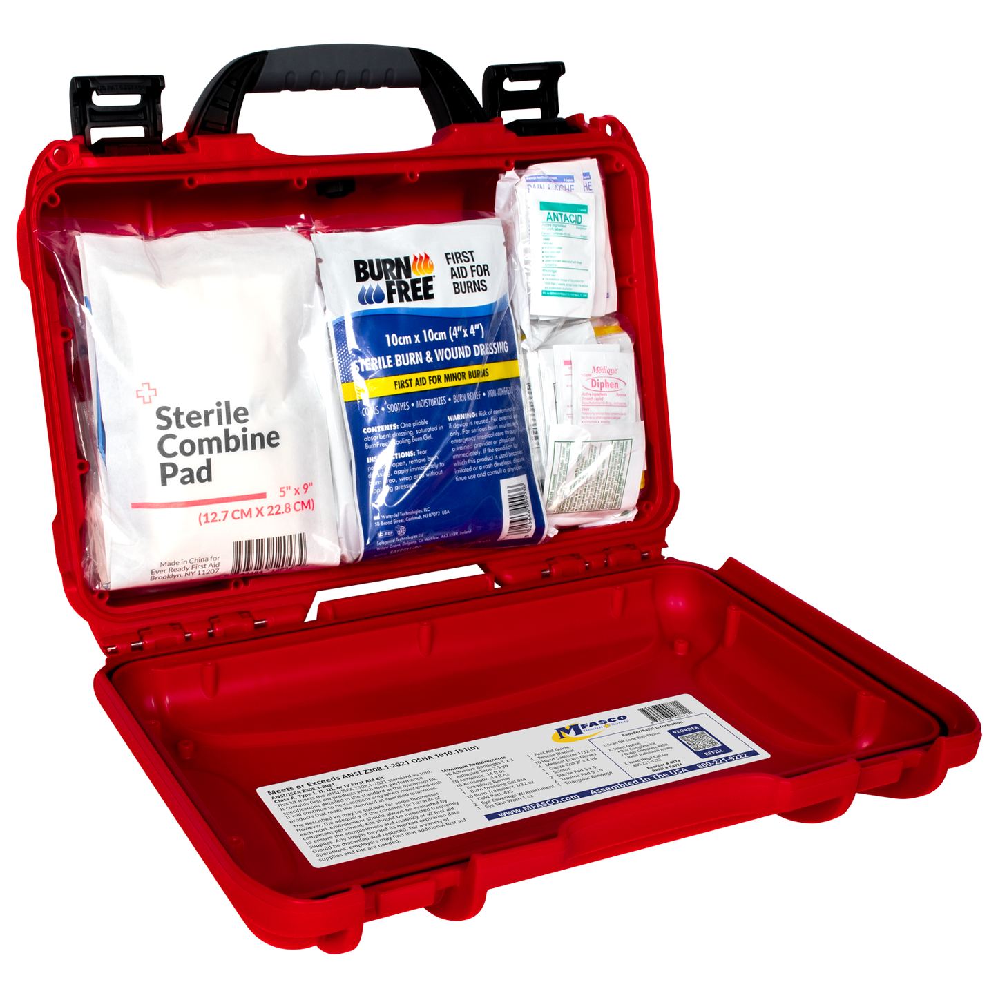 DOT Deluxe First Aid Kit Waterproof 909 Red