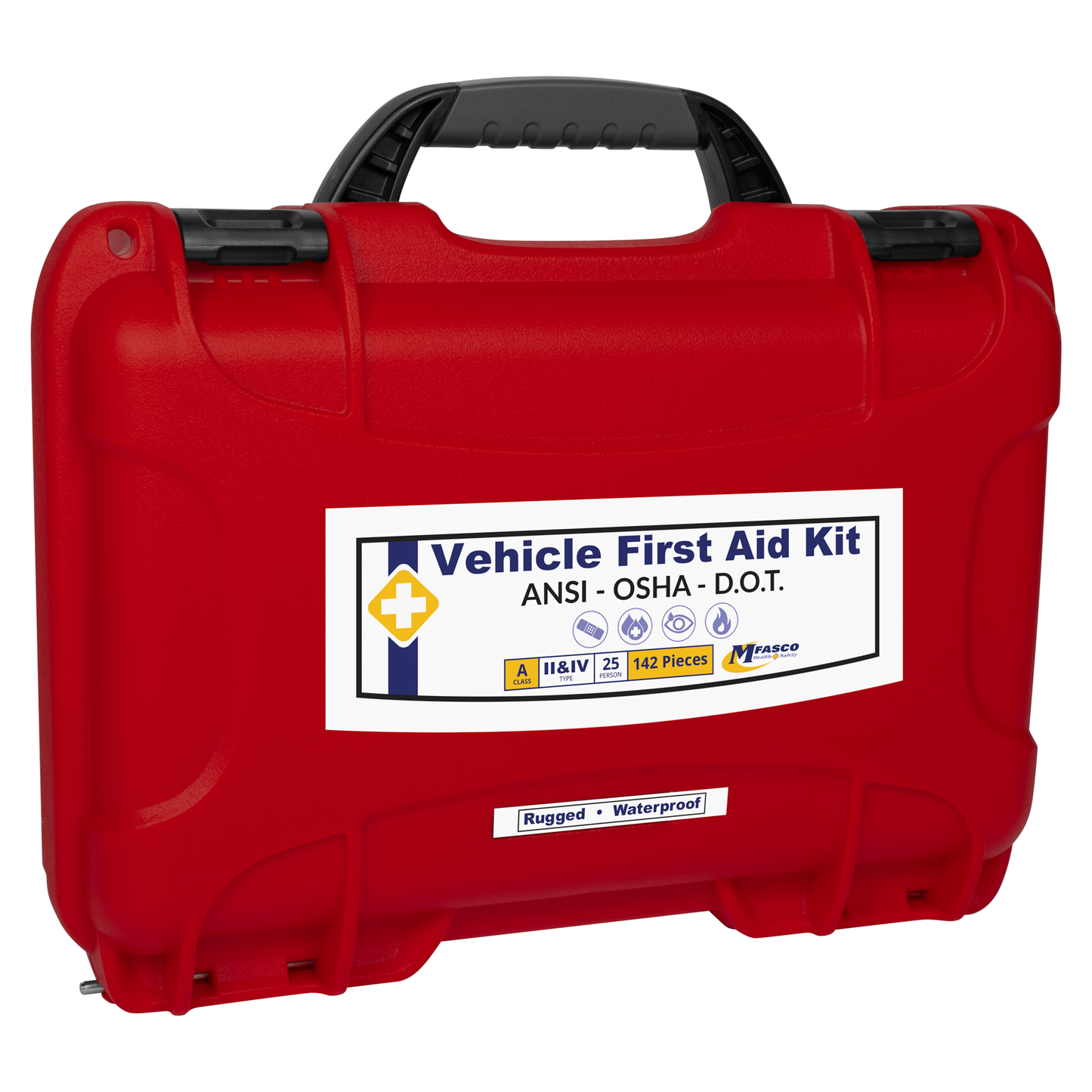 DOT Deluxe First Aid Kit Waterproof 909 Red