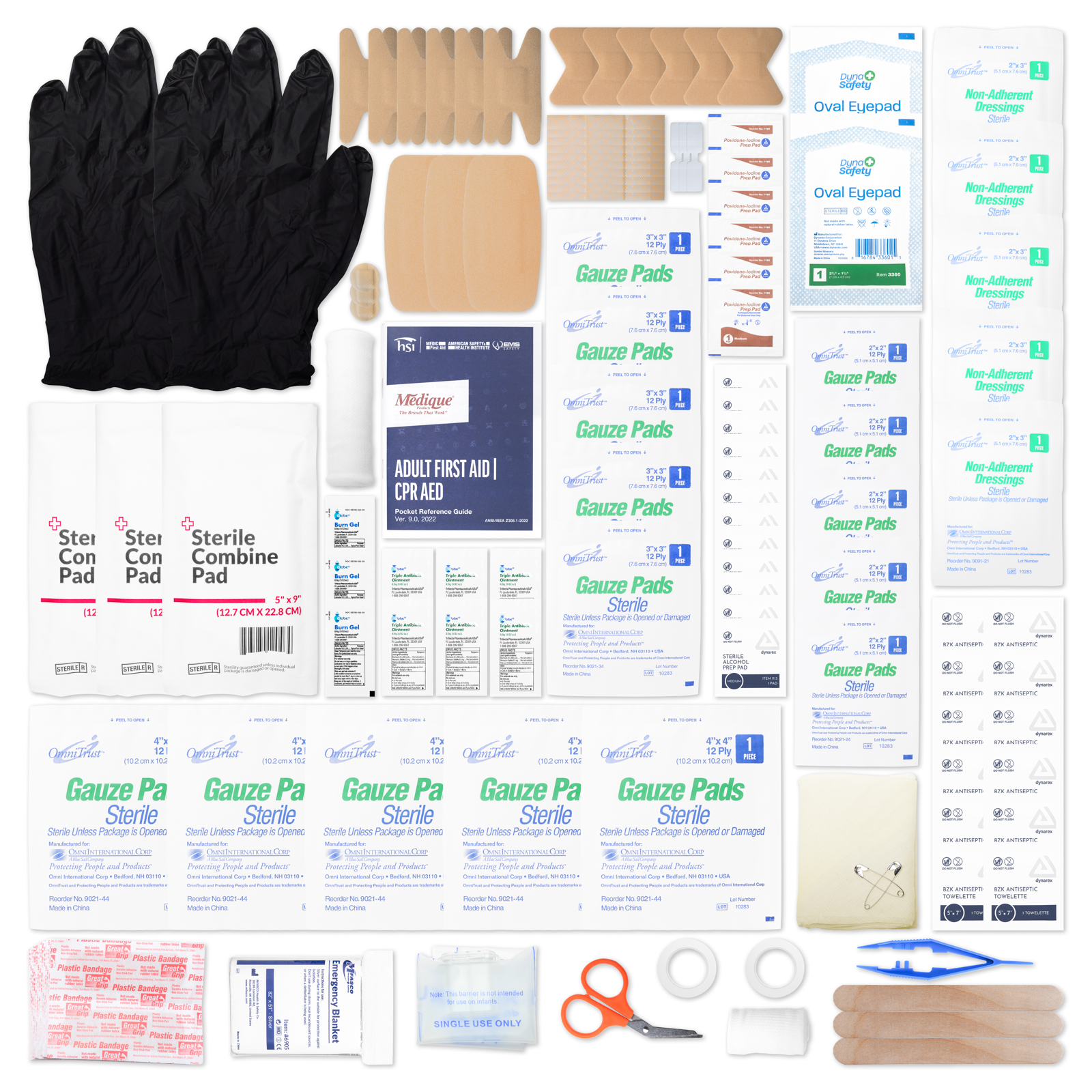 First Aid Kit Blue Bag with Handles MFASCO